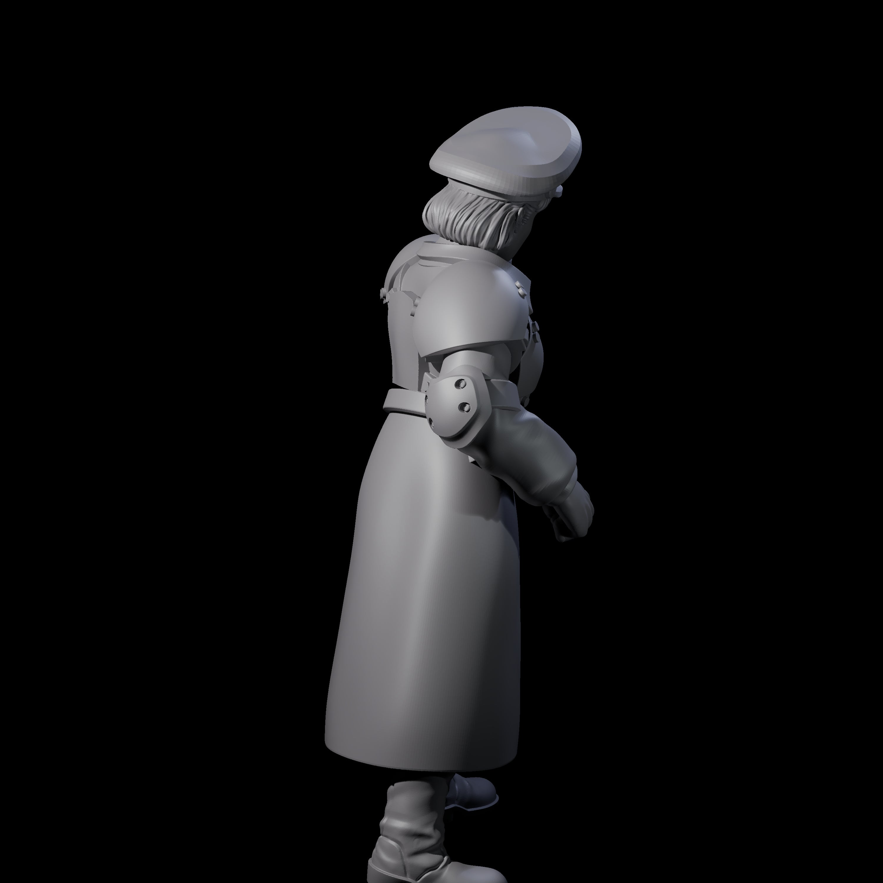 Weird War Soviet Stern NCO B Miniature for Dungeons and Dragons, Pathfinder or other TTRPGs