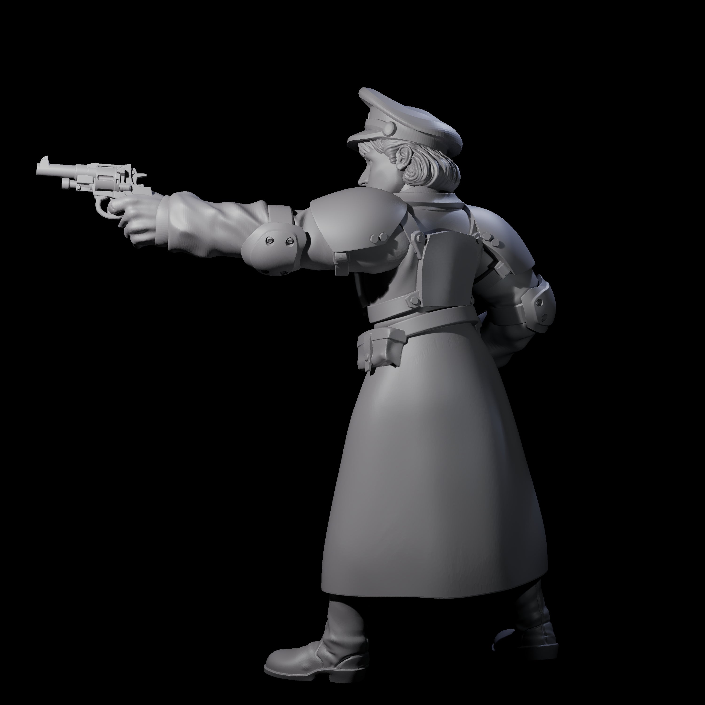 Weird War Soviet Stern NCO B Miniature for Dungeons and Dragons, Pathfinder or other TTRPGs