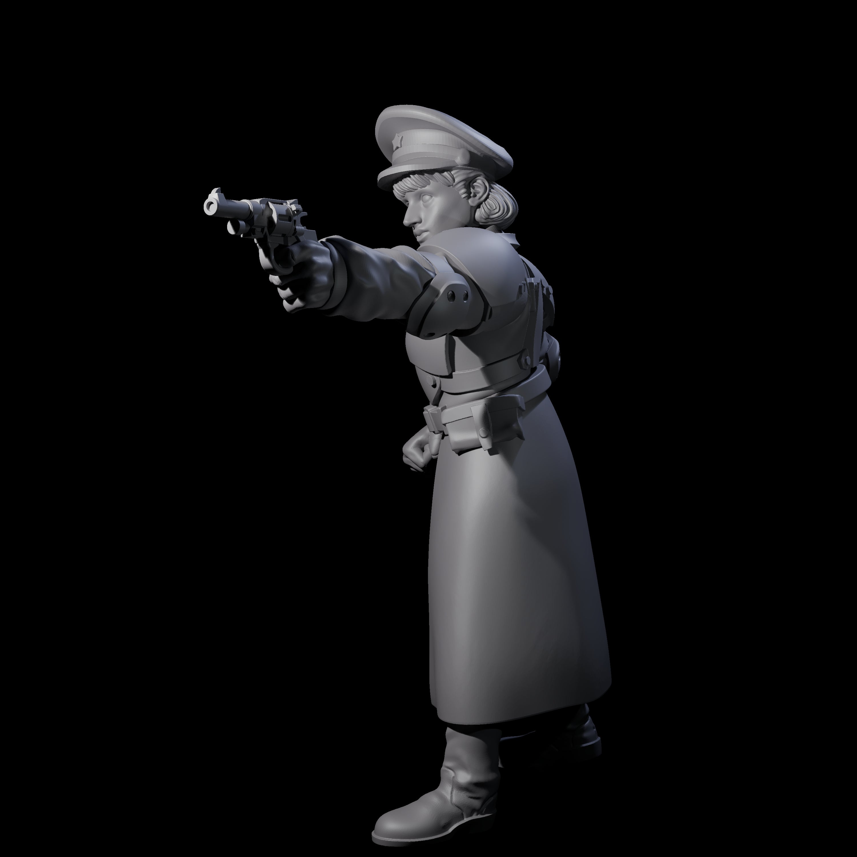 Weird War Soviet Stern NCO B Miniature for Dungeons and Dragons, Pathfinder or other TTRPGs