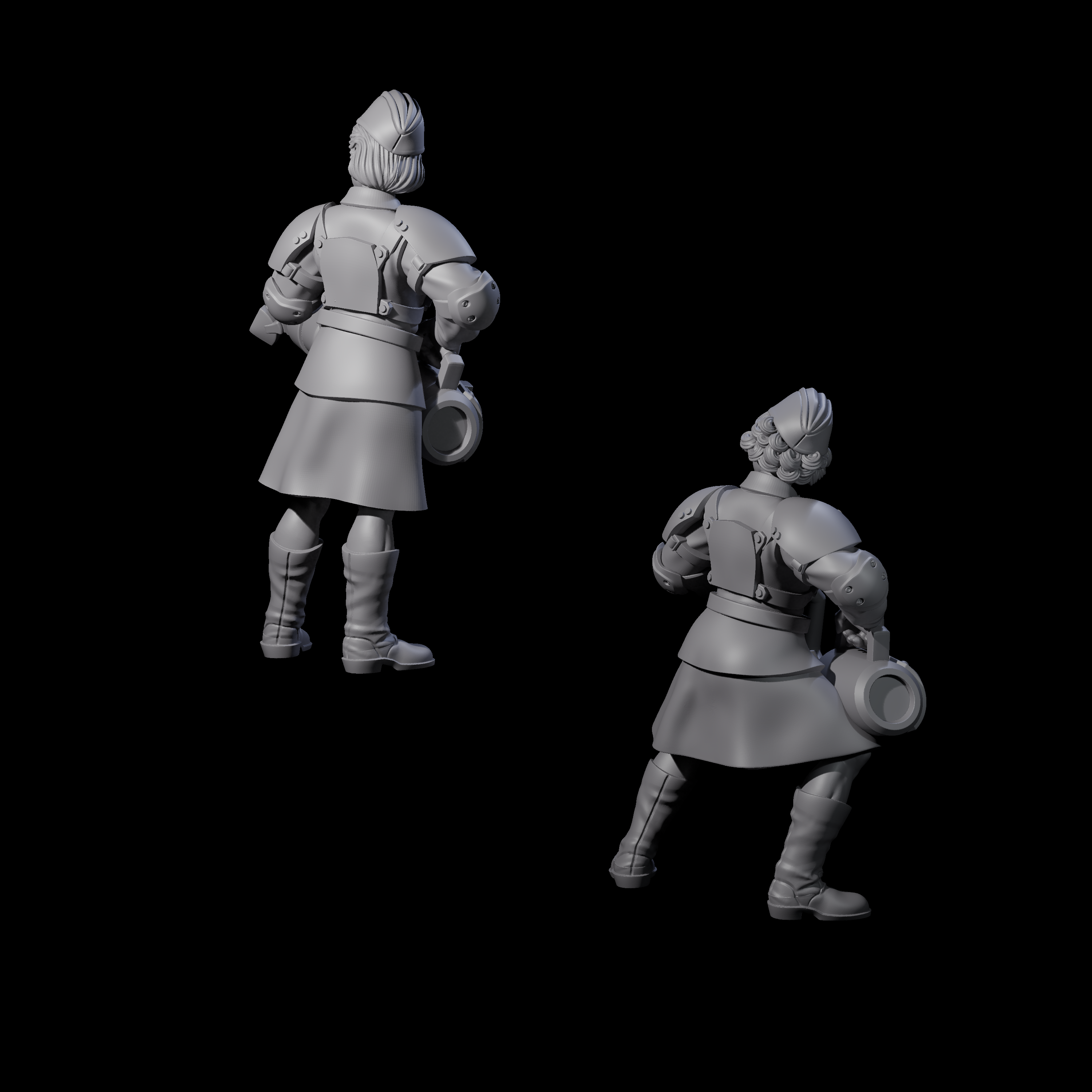 Weird War Soviet Vibrating Sound Cannoneers Miniature for Dungeons and Dragons, Pathfinder or other TTRPGs