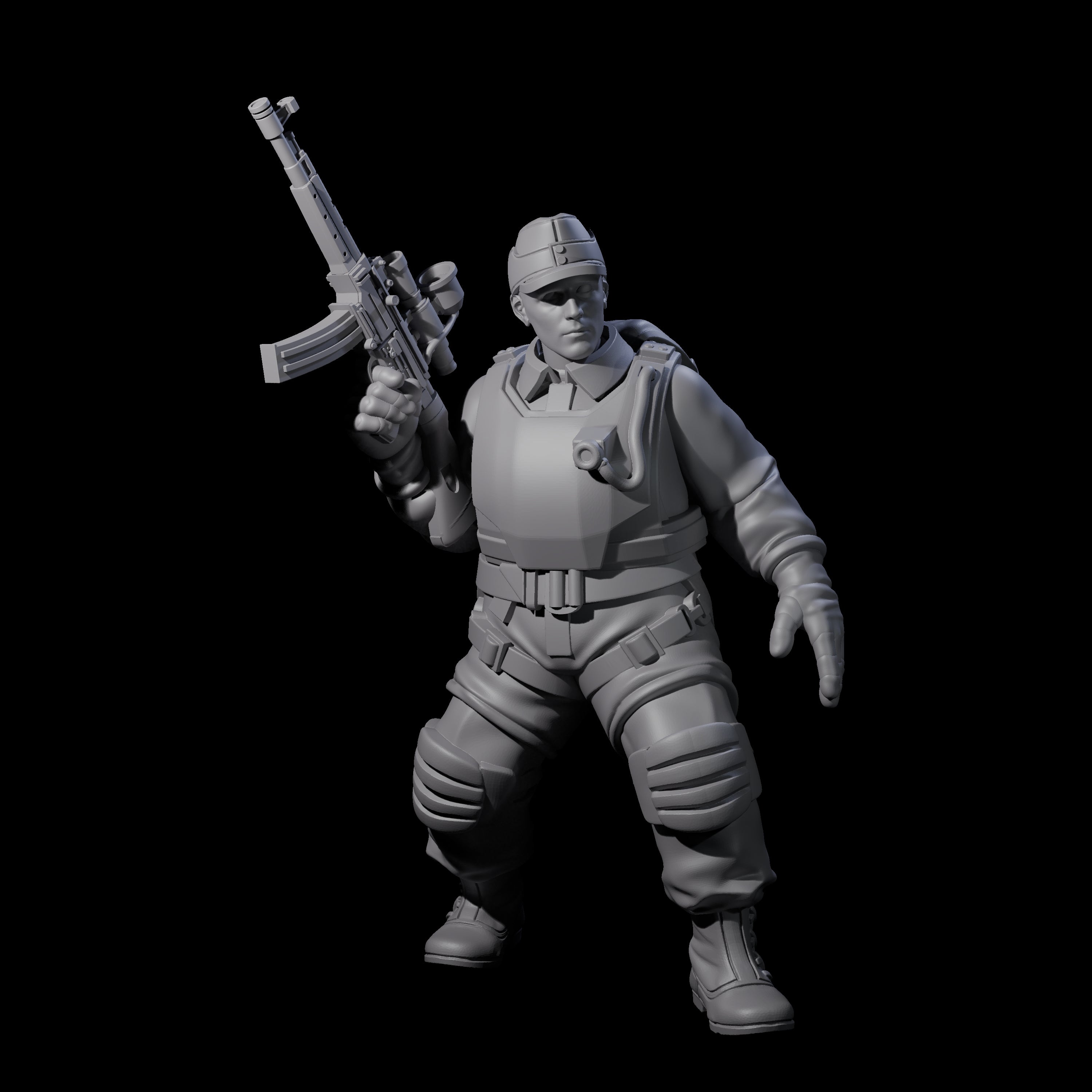 Weird War Tactical German Soldier A Miniature for Dungeons and Dragons, Pathfinder or other TTRPGs