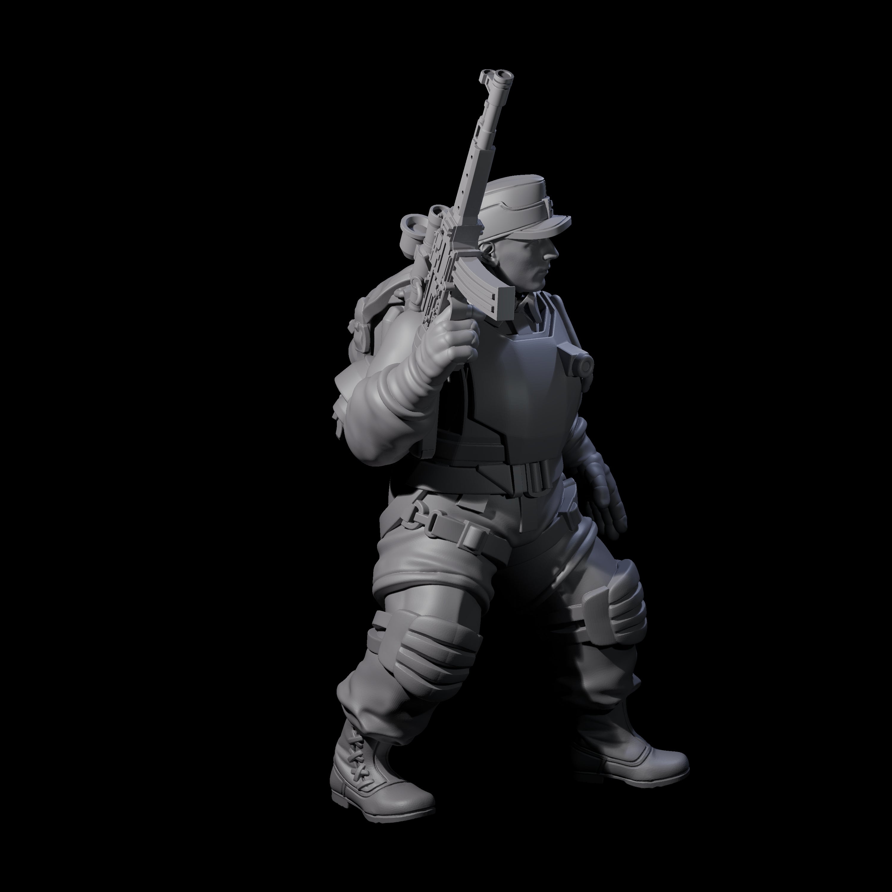 Weird War Tactical German Soldier A Miniature for Dungeons and Dragons, Pathfinder or other TTRPGs