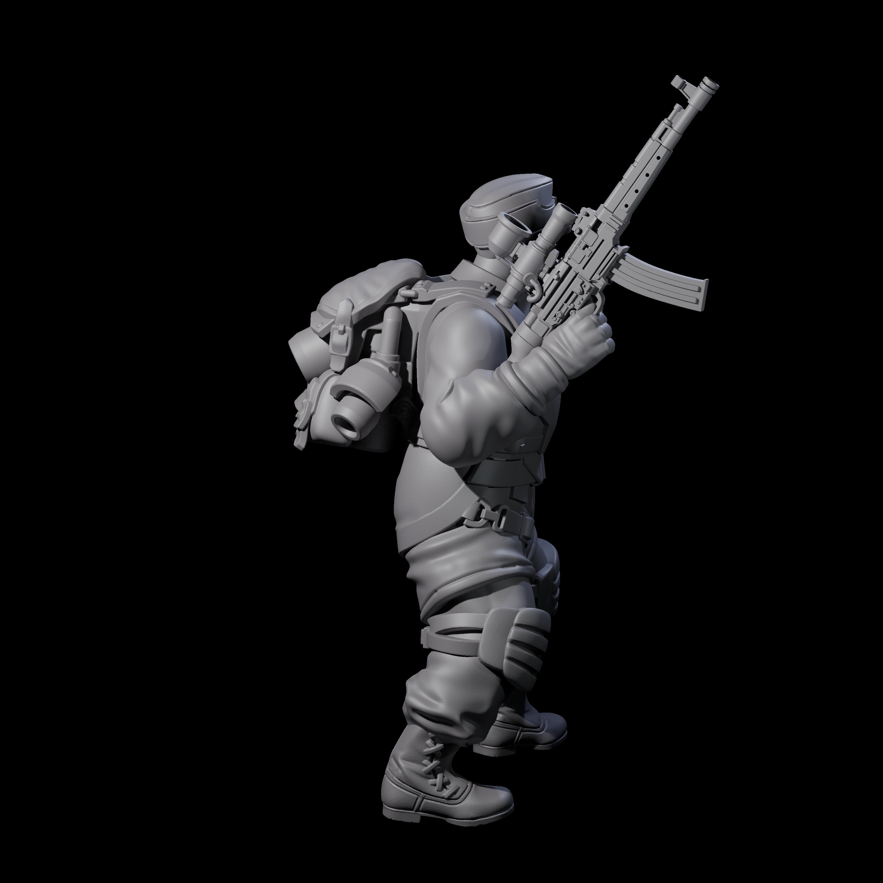 Weird War Tactical German Soldier A Miniature for Dungeons and Dragons, Pathfinder or other TTRPGs