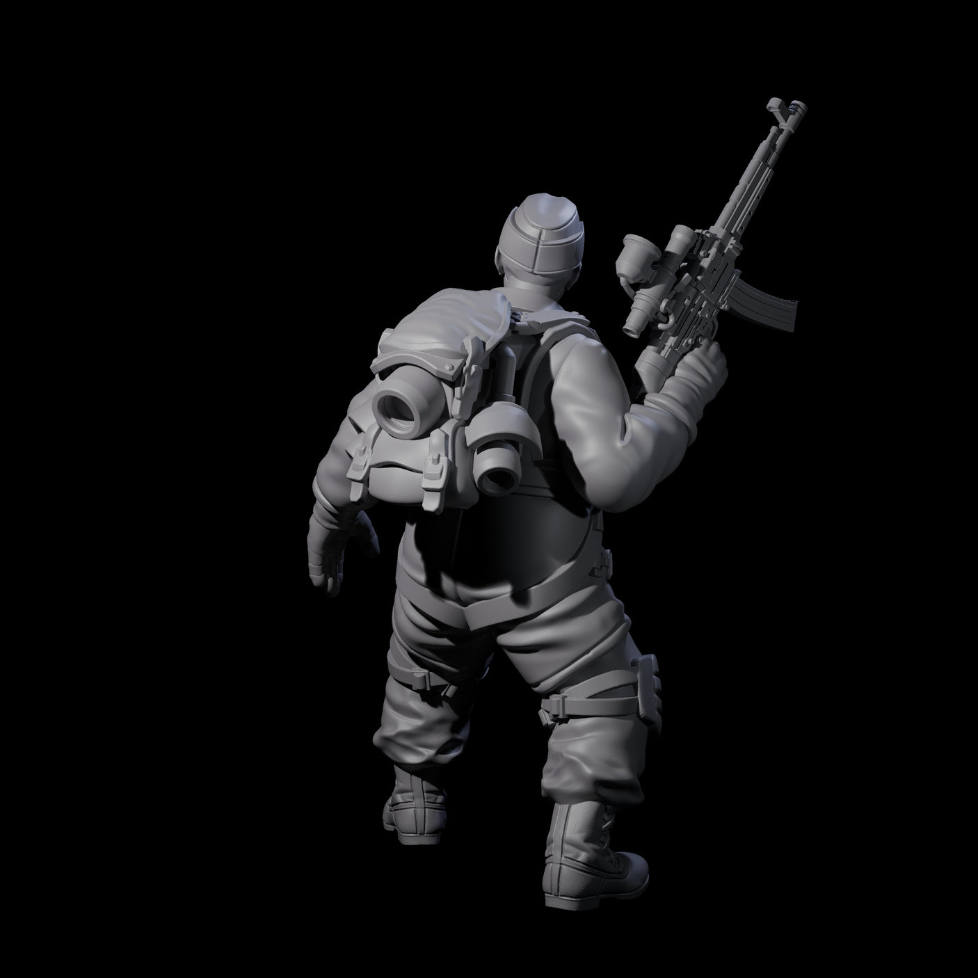 Weird War Tactical German Soldier A Miniature for Dungeons and Dragons, Pathfinder or other TTRPGs