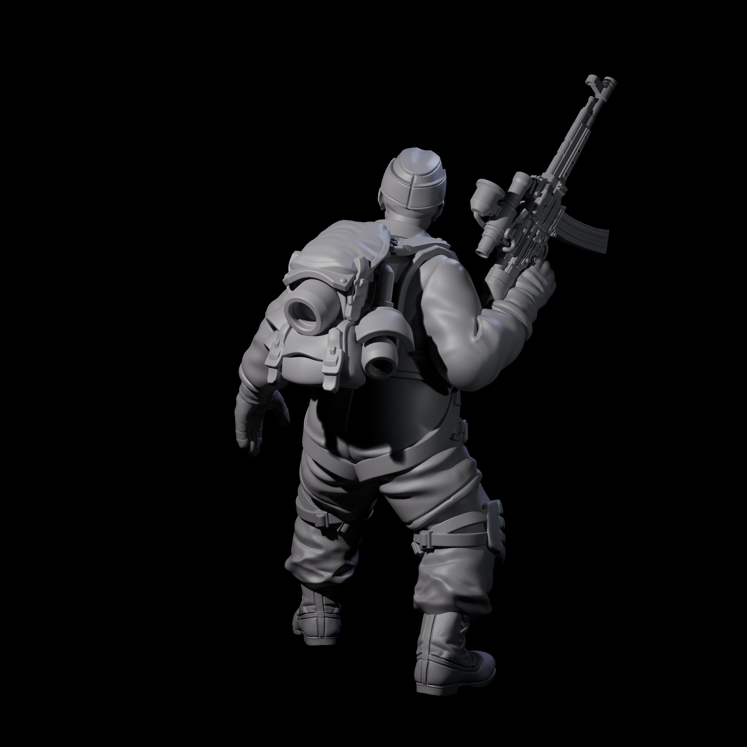 Weird War Tactical German Soldier A Miniature for Dungeons and Dragons, Pathfinder or other TTRPGs