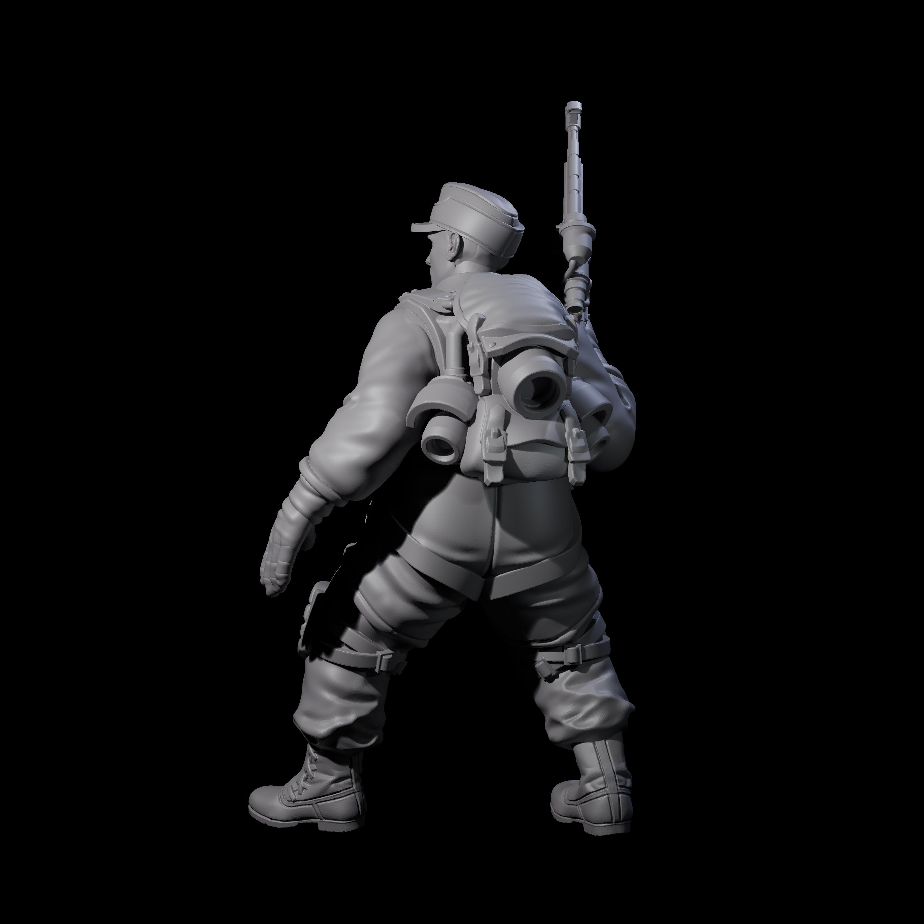 Weird War Tactical German Soldier A Miniature for Dungeons and Dragons, Pathfinder or other TTRPGs