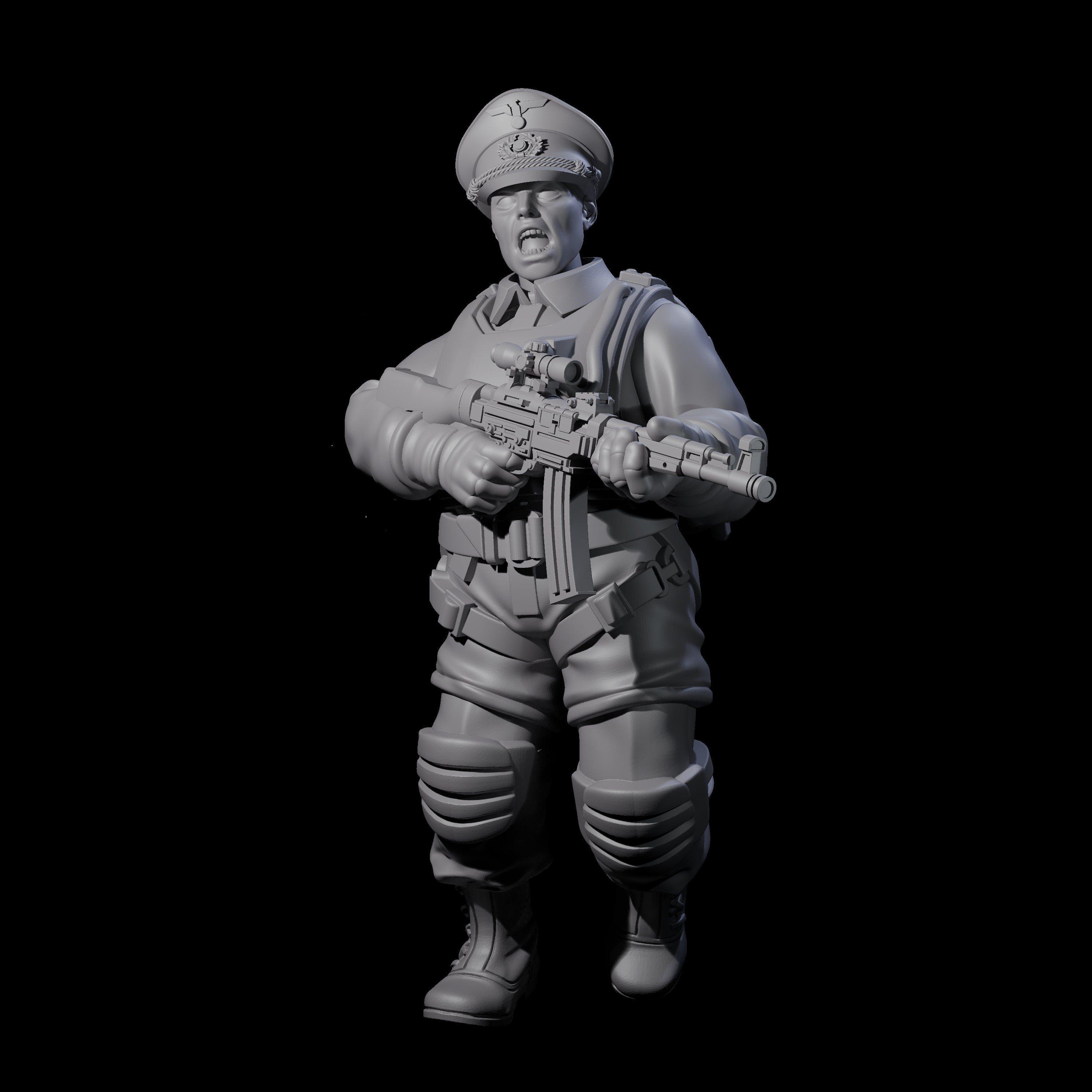 Weird War Tactical German Soldier B Miniature for Dungeons and Dragons, Pathfinder or other TTRPGs
