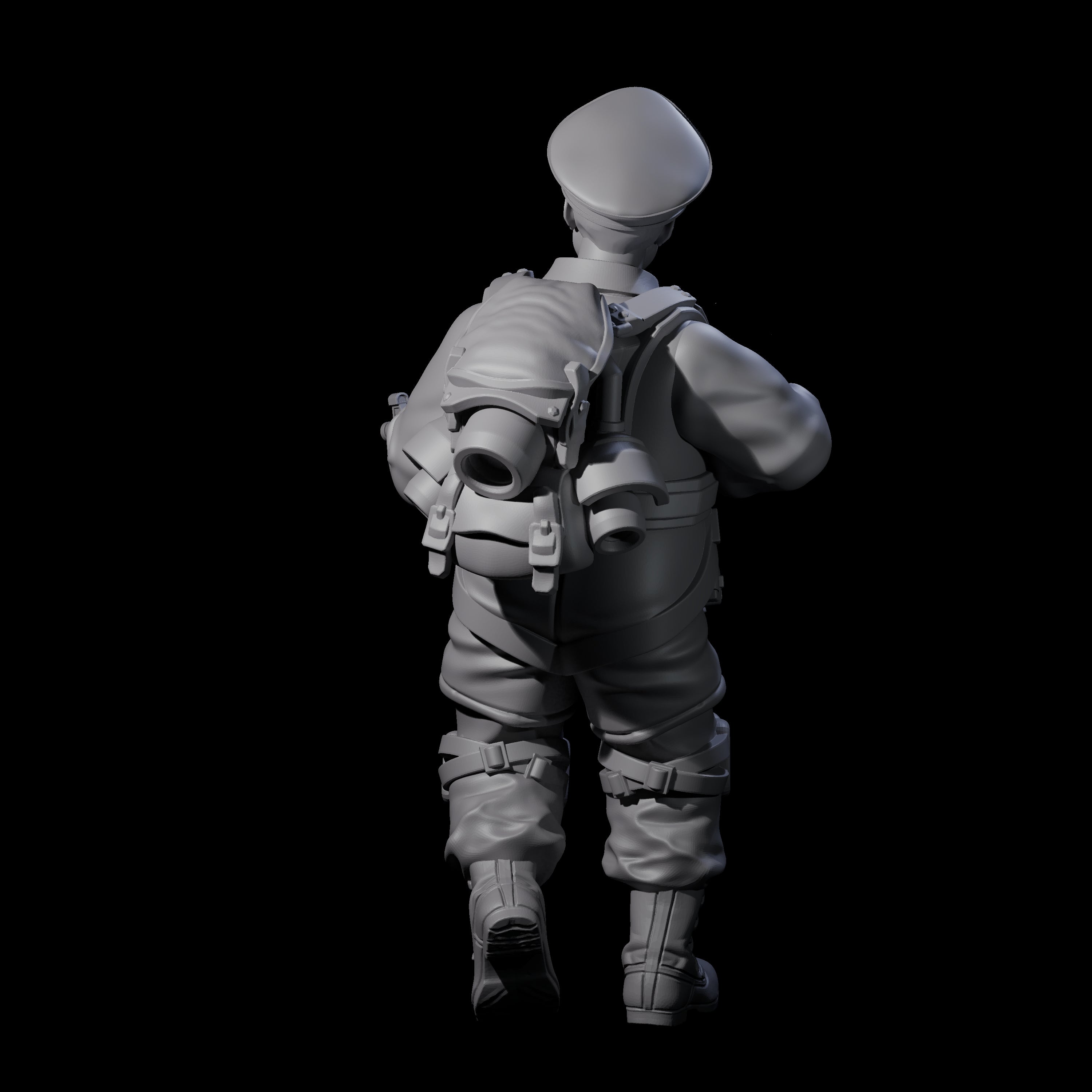 Weird War Tactical German Soldier B Miniature for Dungeons and Dragons, Pathfinder or other TTRPGs