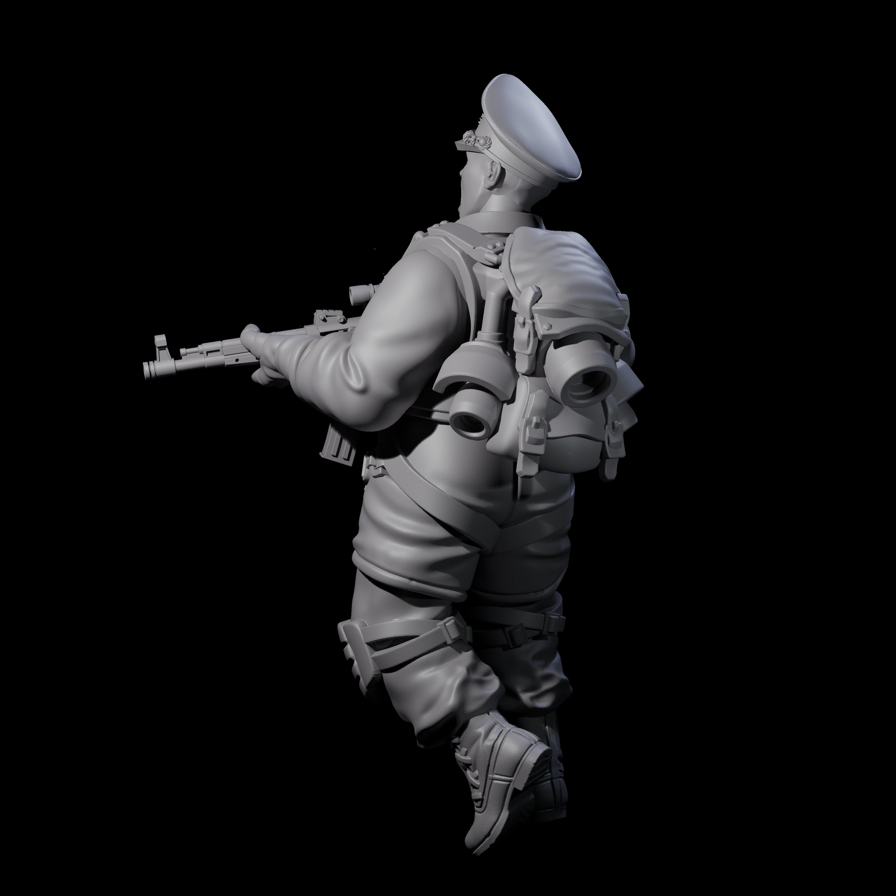 Weird War Tactical German Soldier B Miniature for Dungeons and Dragons, Pathfinder or other TTRPGs