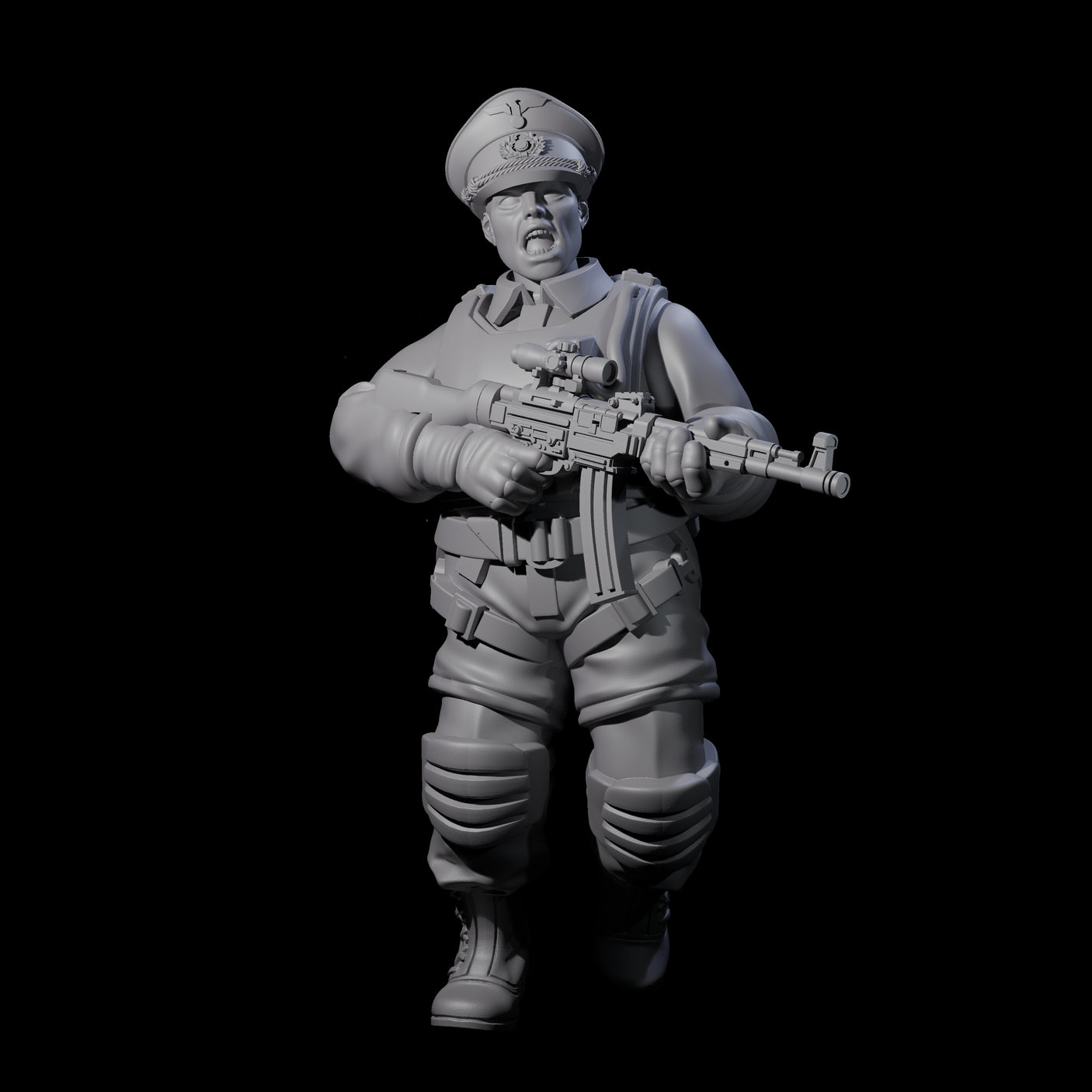 Weird War Tactical German Soldier B Miniature for Dungeons and Dragons, Pathfinder or other TTRPGs