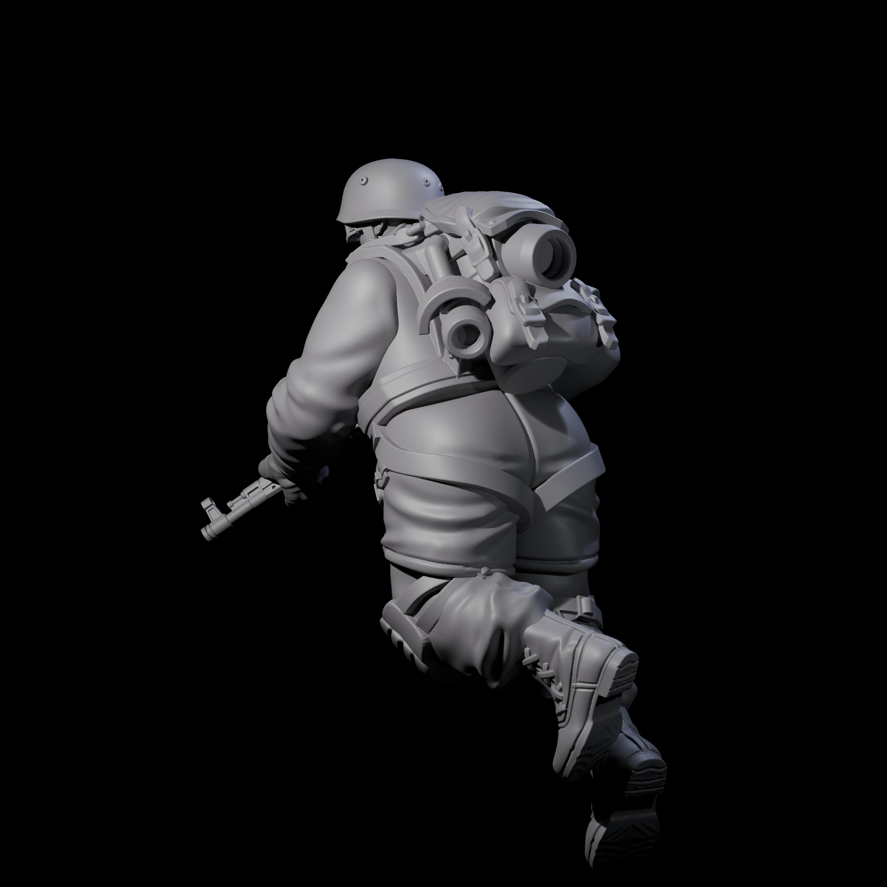 Weird War Tactical German Soldier C Miniature for Dungeons and Dragons, Pathfinder or other TTRPGs