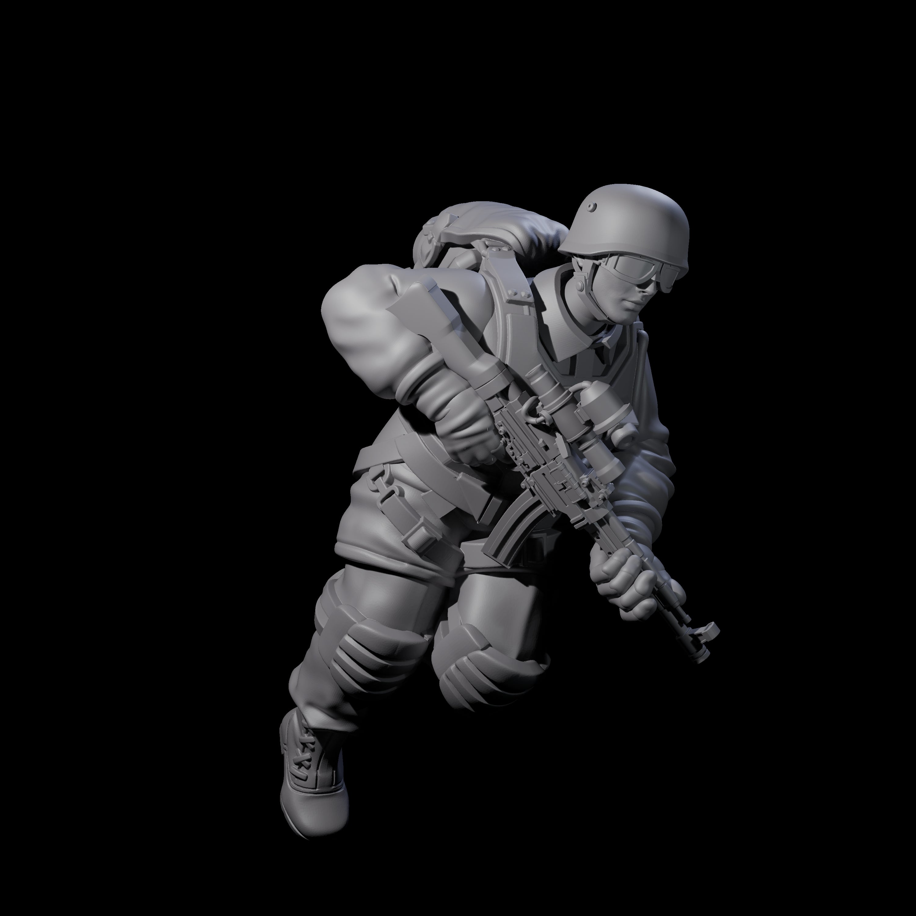 Weird War Tactical German Soldier D Miniature for Dungeons and Dragons, Pathfinder or other TTRPGs