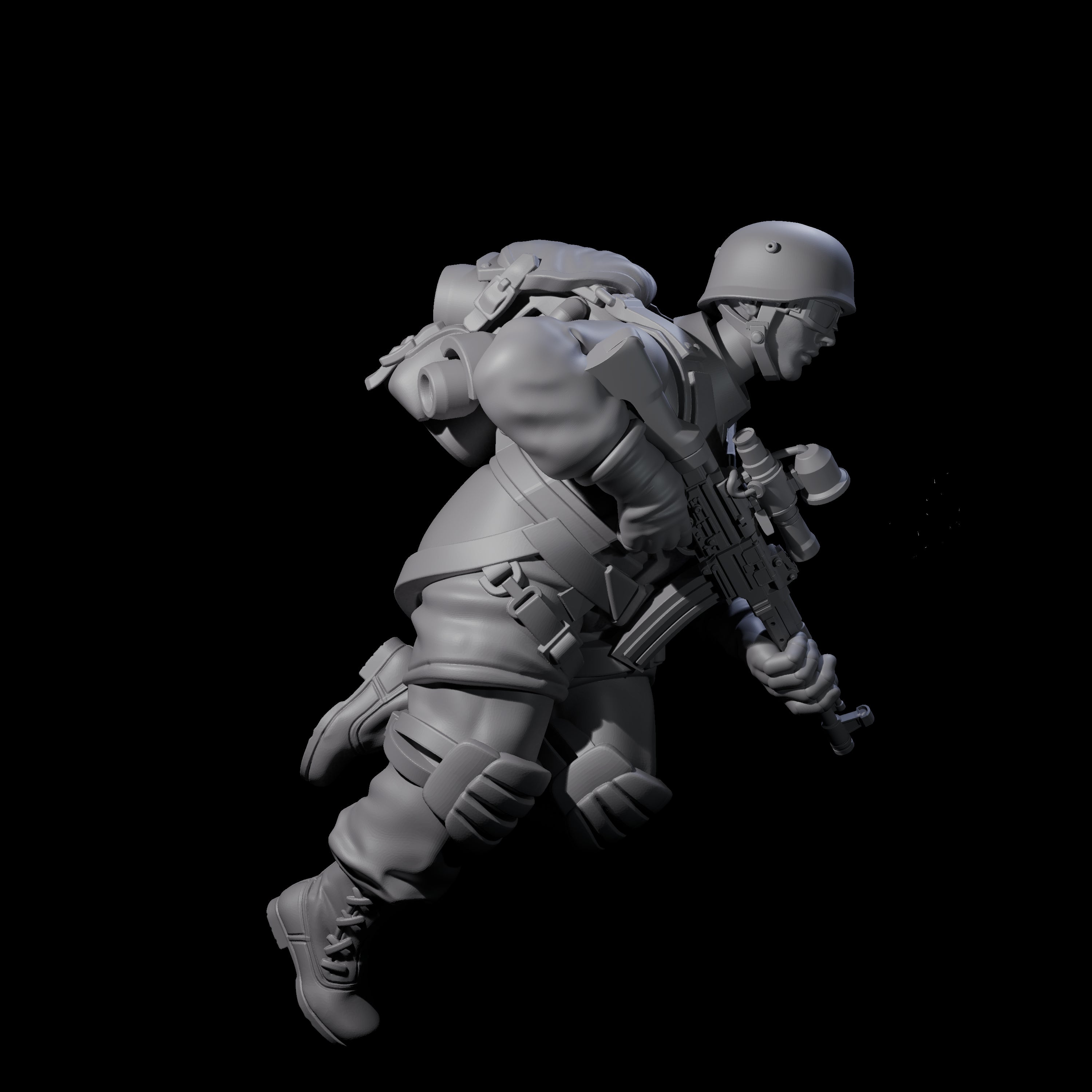 Weird War Tactical German Soldier D Miniature for Dungeons and Dragons, Pathfinder or other TTRPGs