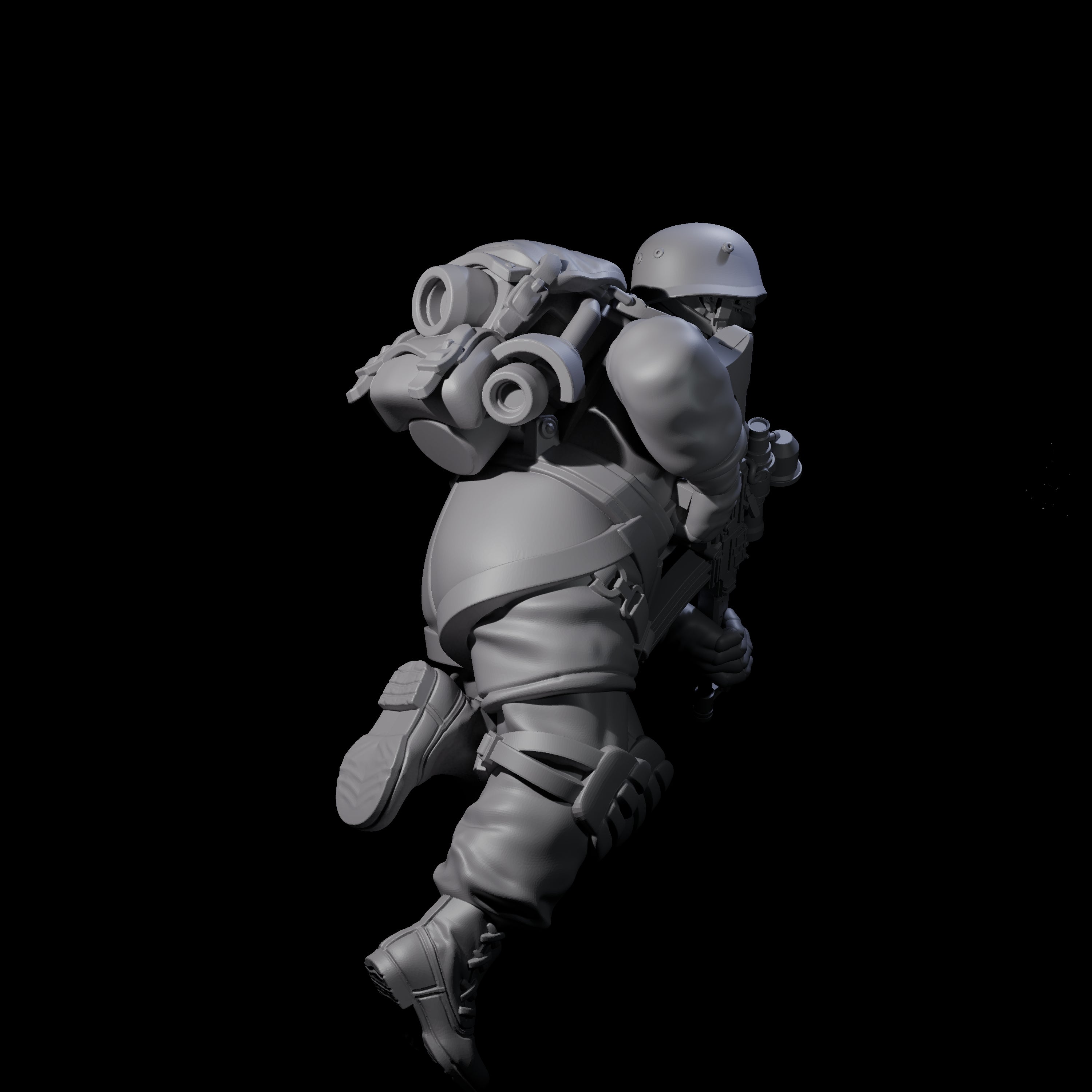 Weird War Tactical German Soldier D Miniature for Dungeons and Dragons, Pathfinder or other TTRPGs