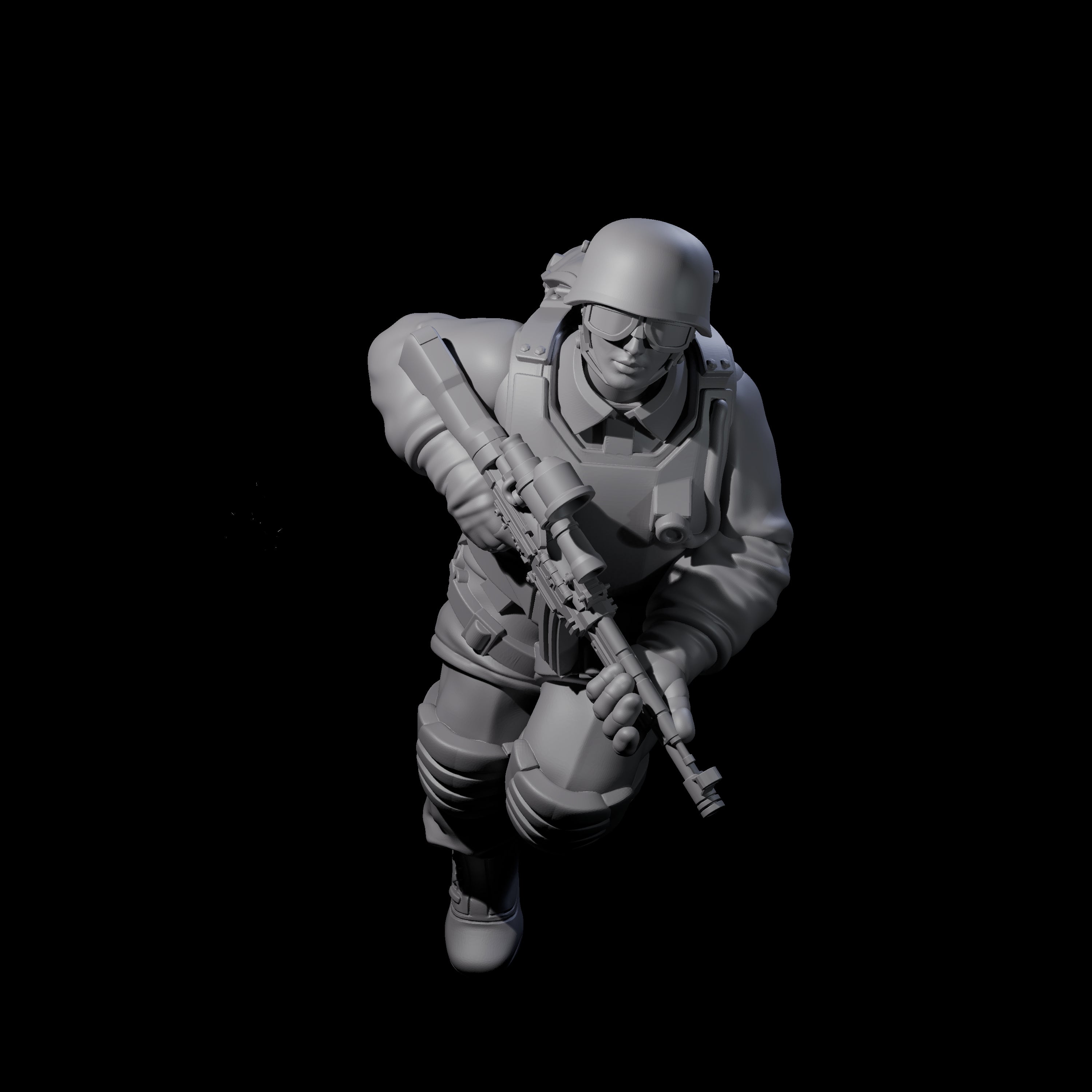 Weird War Tactical German Soldier D Miniature for Dungeons and Dragons, Pathfinder or other TTRPGs