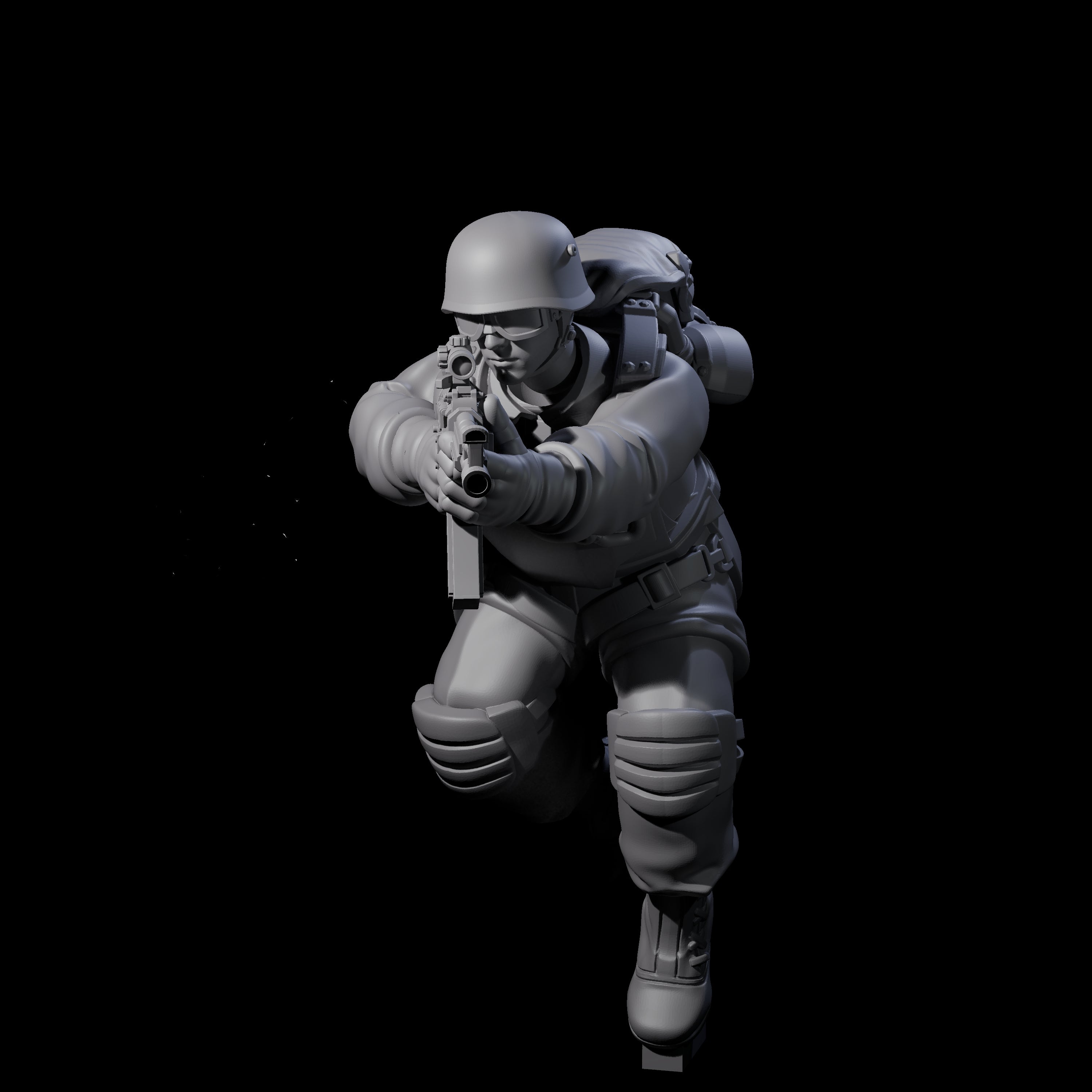 Weird War Tactical German Soldier E Miniature for Dungeons and Dragons, Pathfinder or other TTRPGs