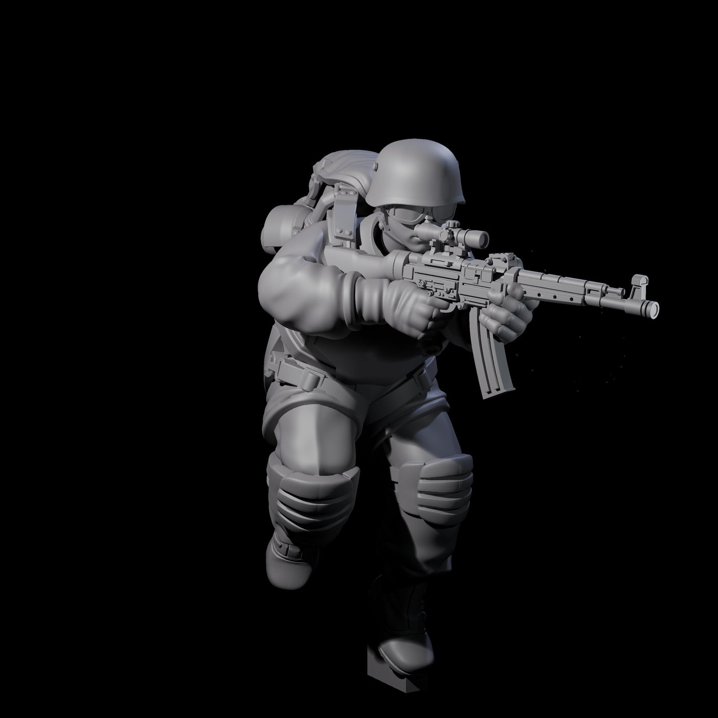 Weird War Tactical German Soldier E Miniature for Dungeons and Dragons, Pathfinder or other TTRPGs
