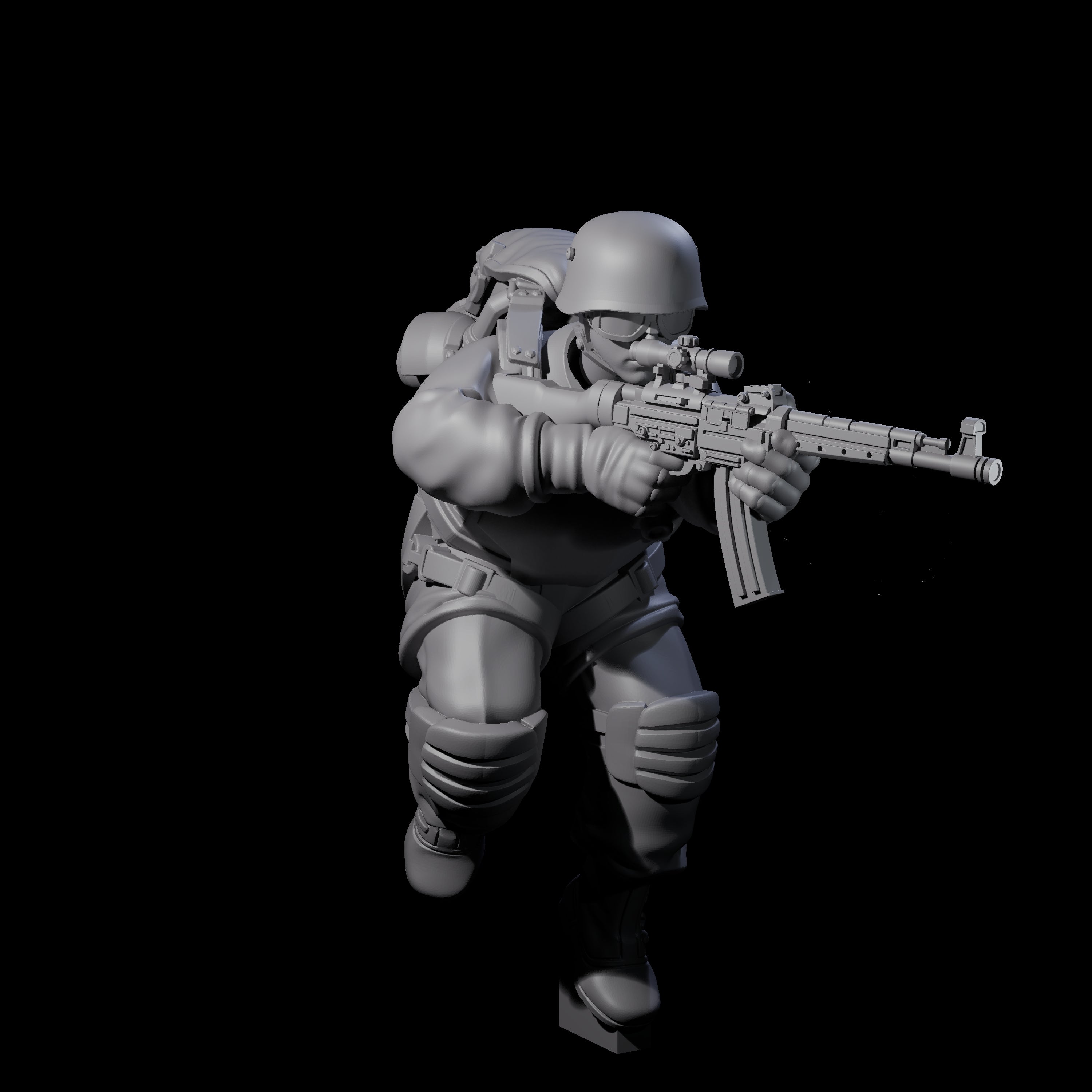 Weird War Tactical German Soldier E Miniature for Dungeons and Dragons, Pathfinder or other TTRPGs