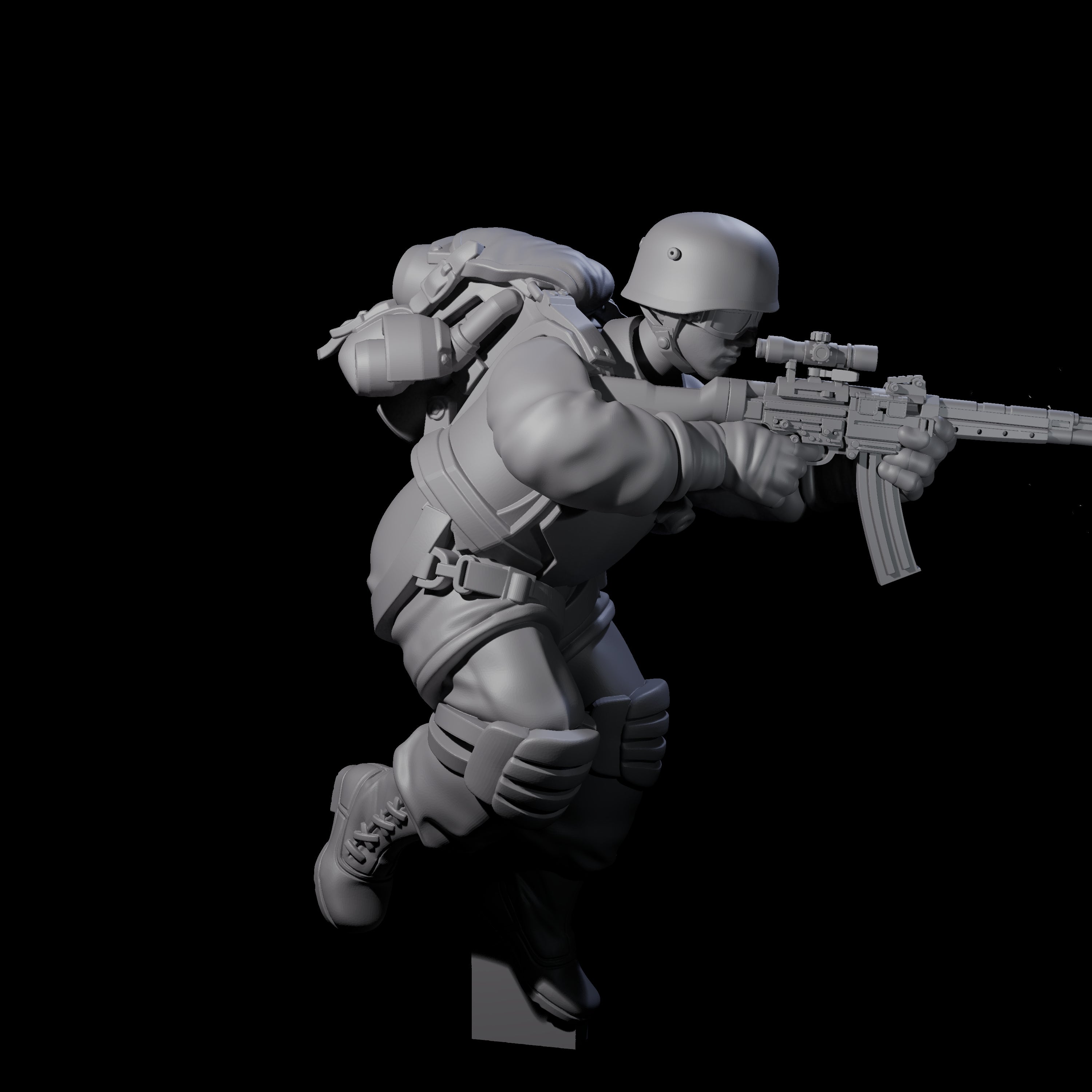 Weird War Tactical German Soldier E Miniature for Dungeons and Dragons, Pathfinder or other TTRPGs