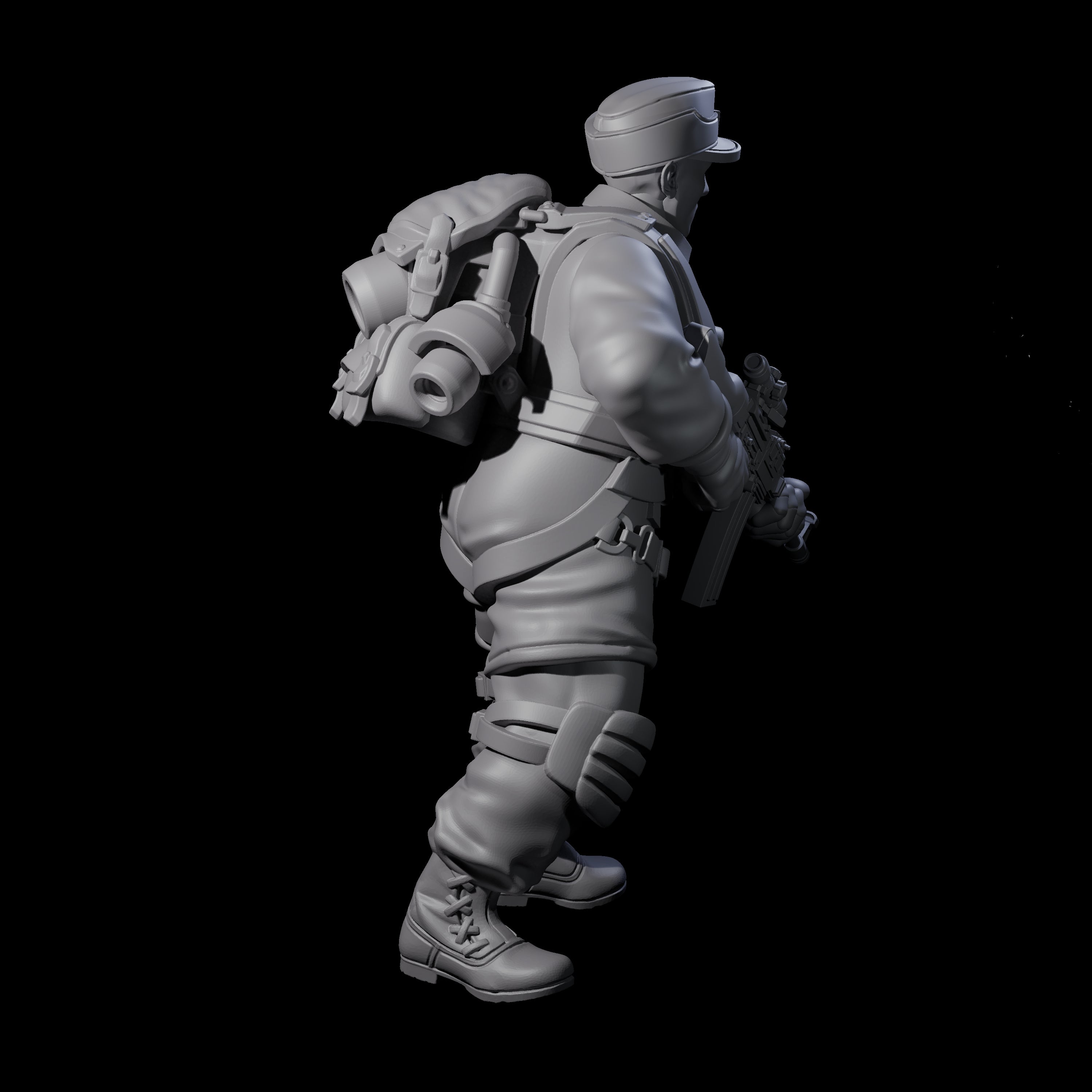 Weird War Tactical German Soldier F Miniature for Dungeons and Dragons, Pathfinder or other TTRPGs