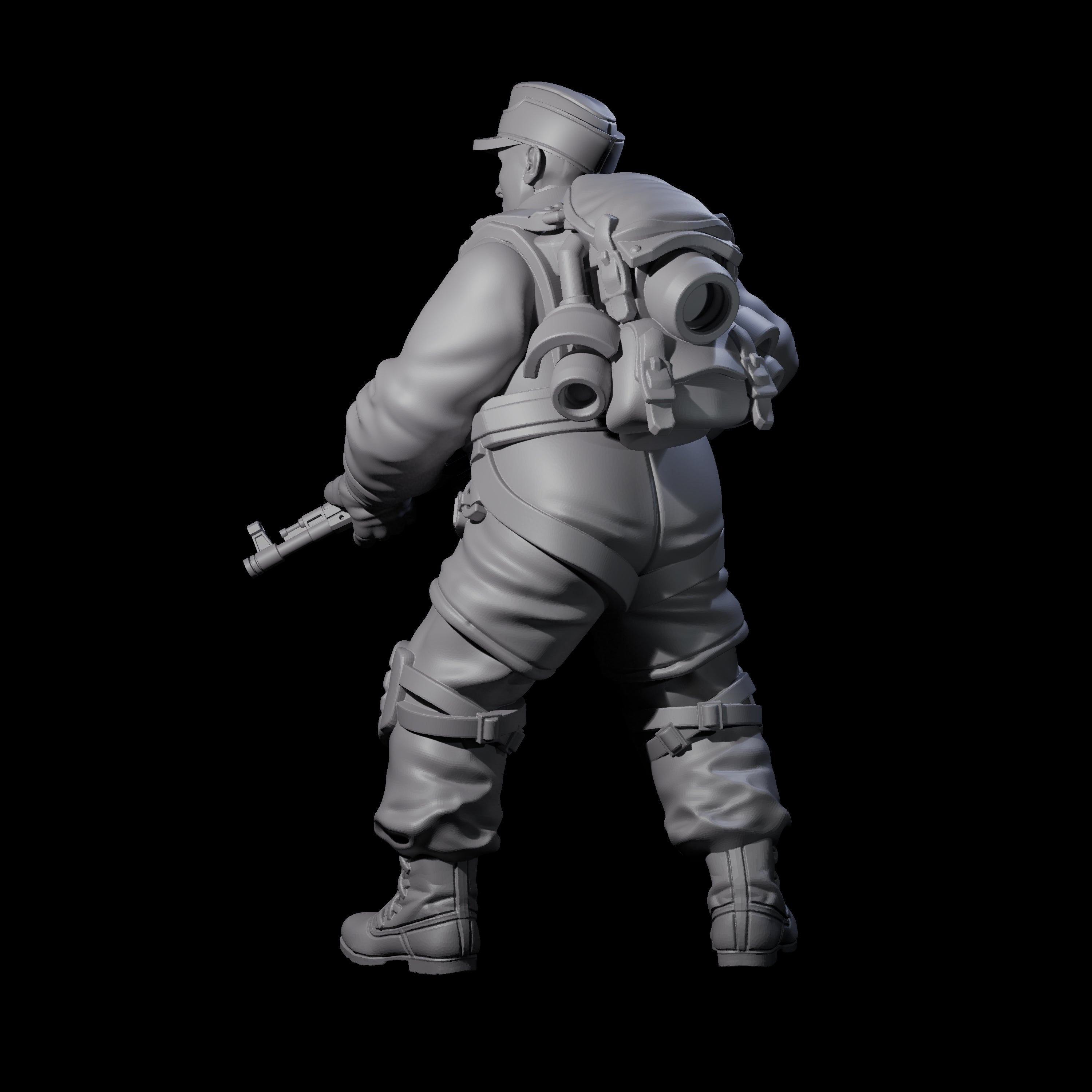 Weird War Tactical German Soldier F Miniature for Dungeons and Dragons, Pathfinder or other TTRPGs
