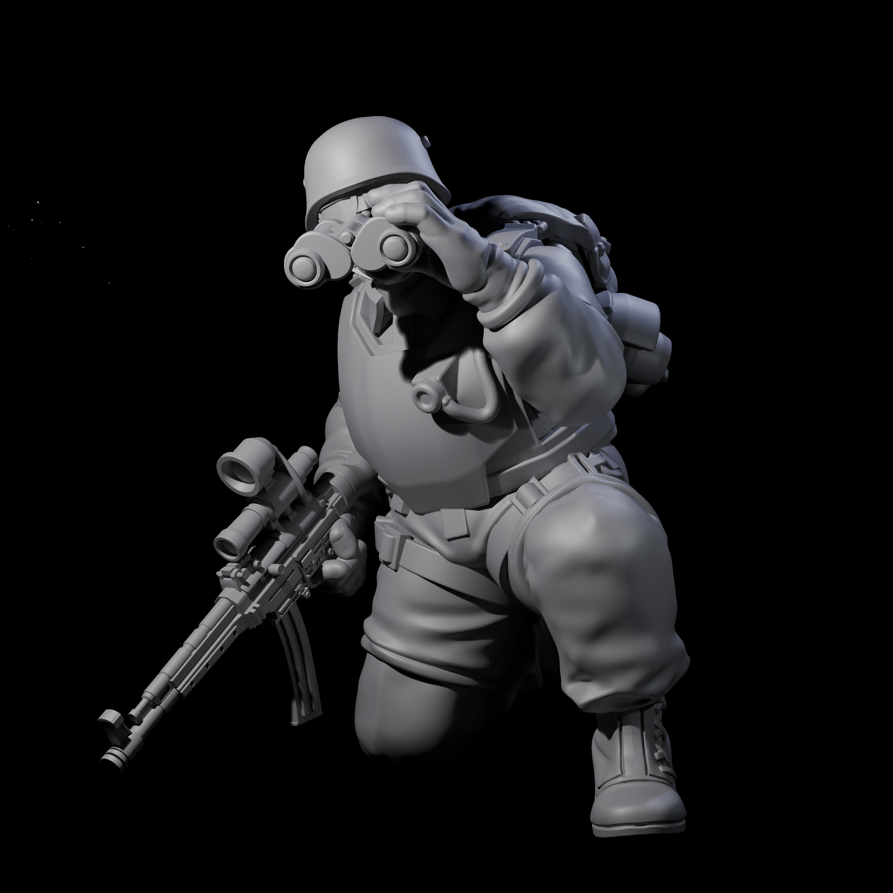 Weird War Tactical German Soldier G Miniature for Dungeons and Dragons, Pathfinder or other TTRPGs