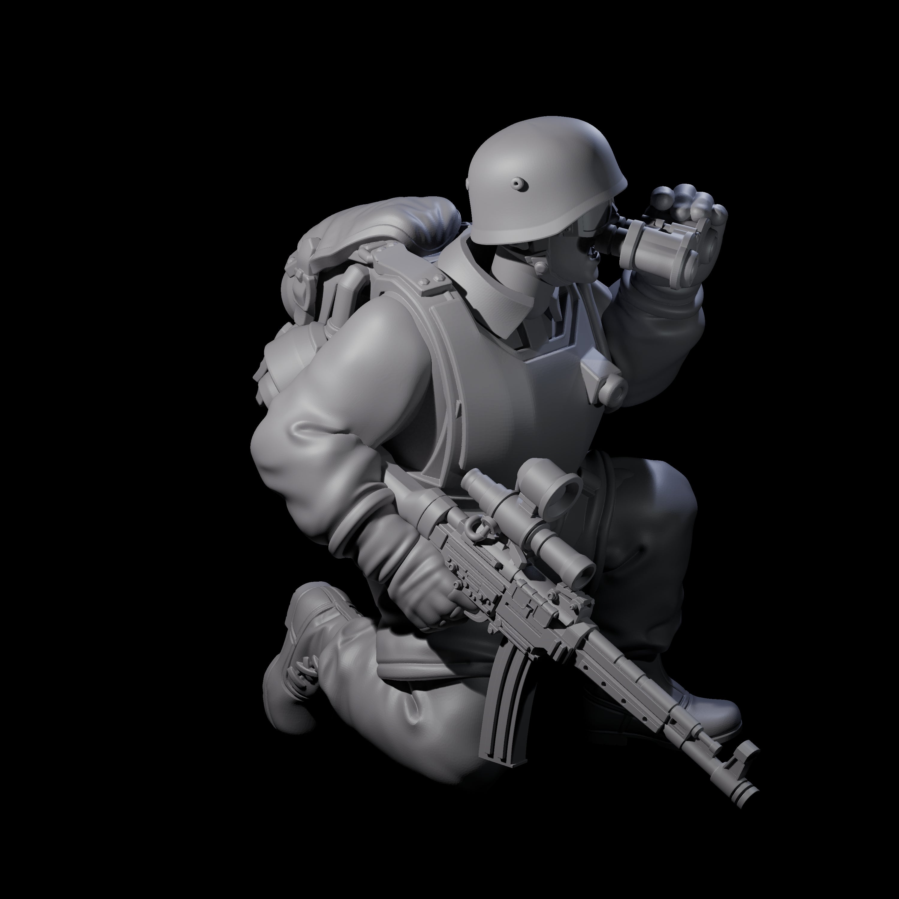 Weird War Tactical German Soldier G Miniature for Dungeons and Dragons, Pathfinder or other TTRPGs