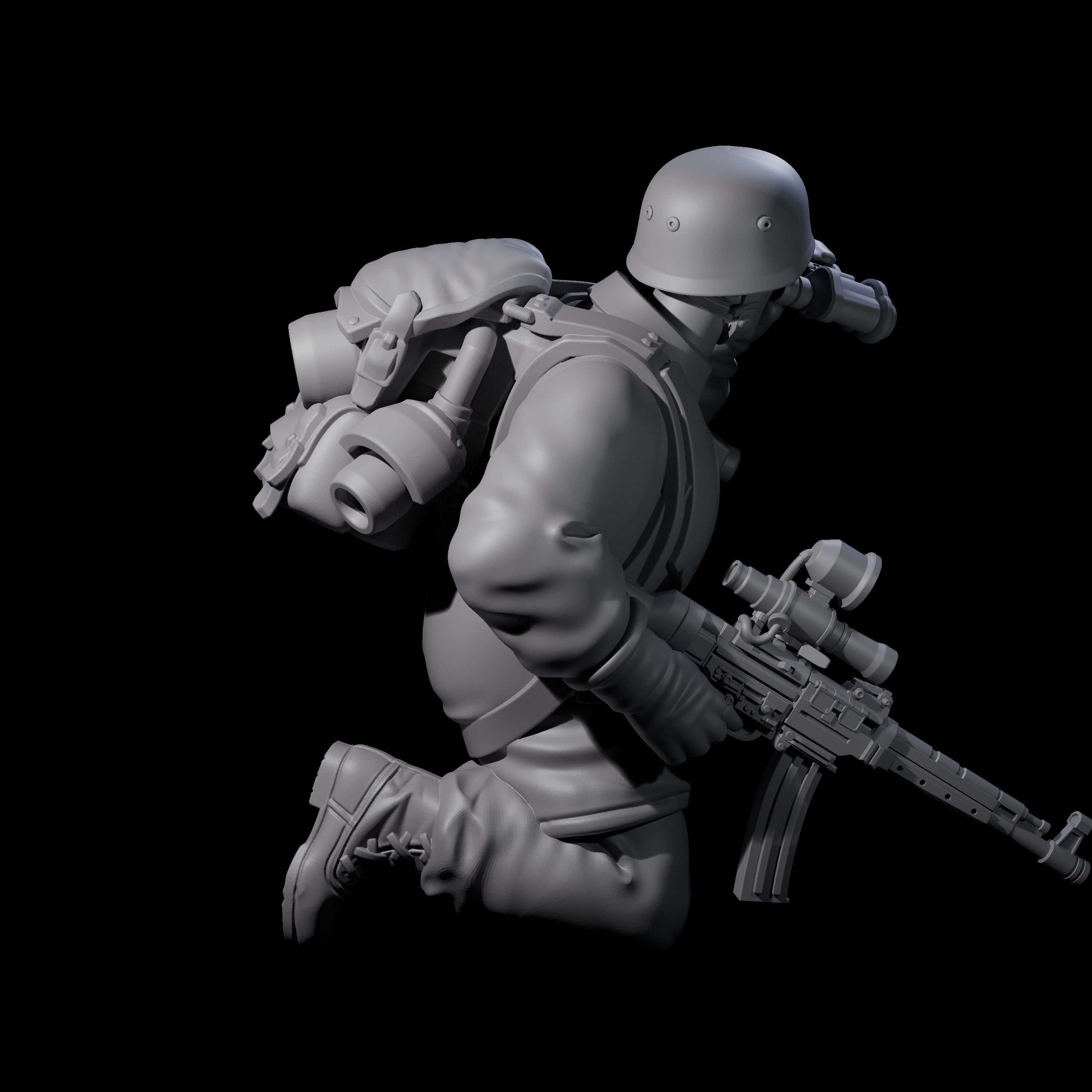 Weird War Tactical German Soldier G Miniature for Dungeons and Dragons, Pathfinder or other TTRPGs