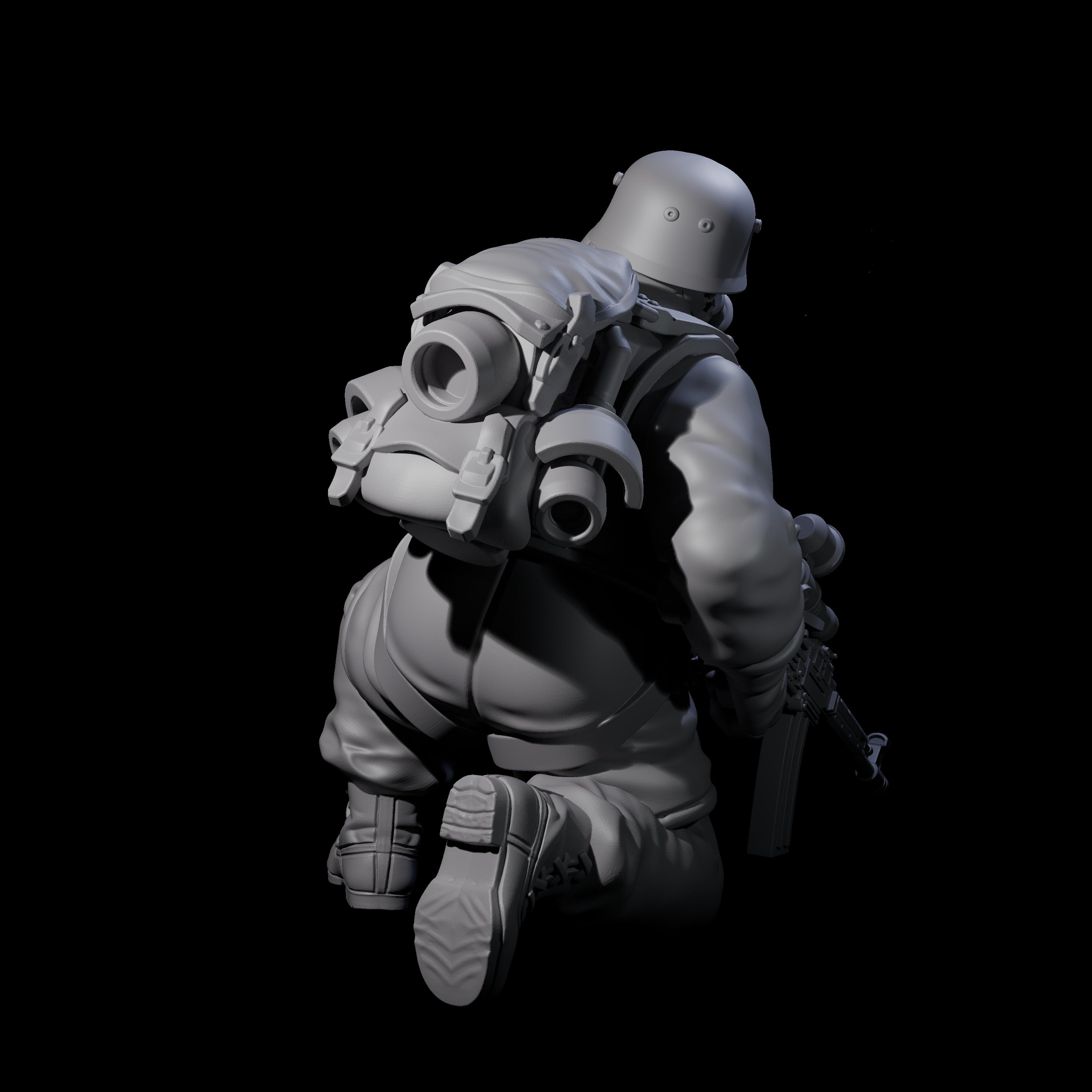 Weird War Tactical German Soldier G Miniature for Dungeons and Dragons, Pathfinder or other TTRPGs