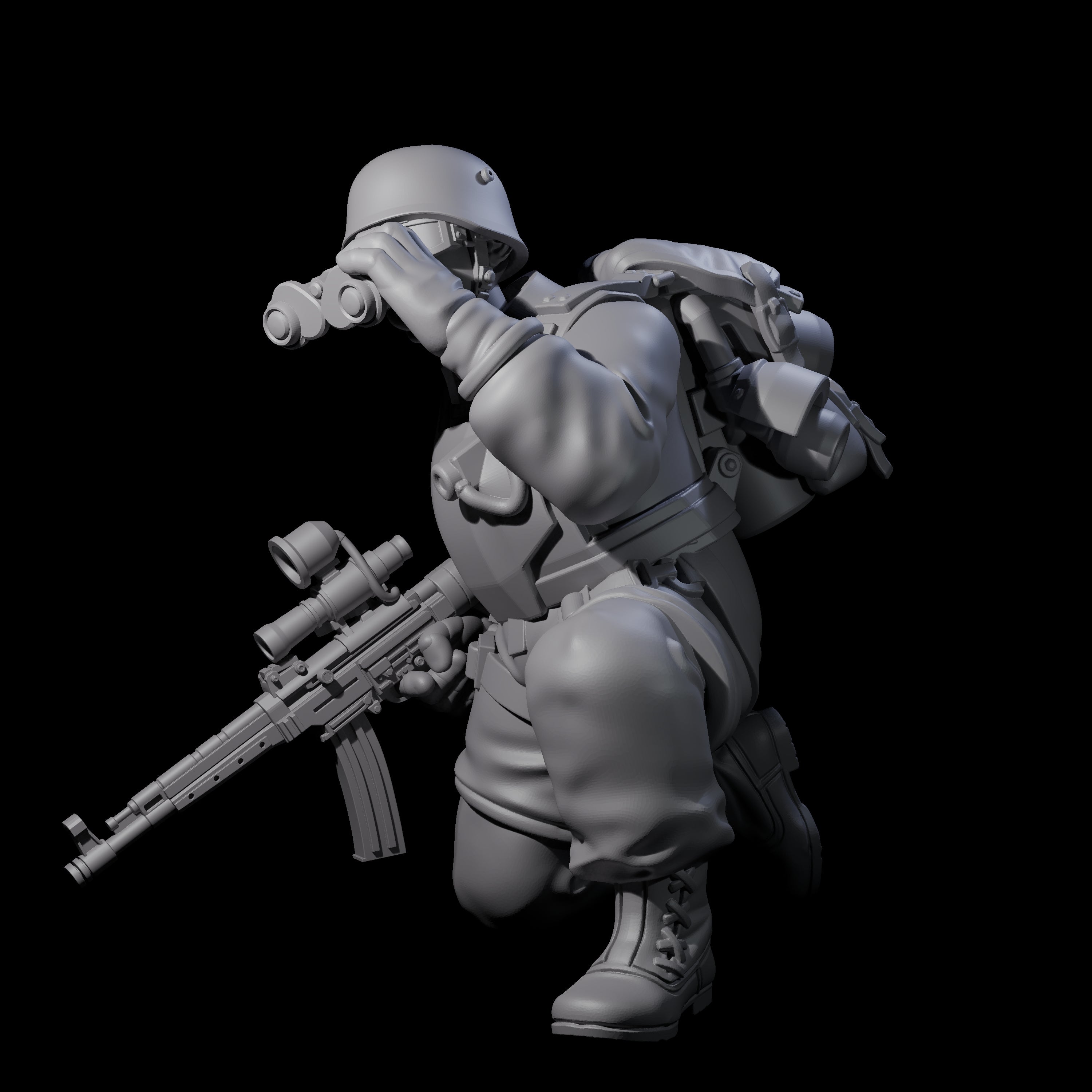 Weird War Tactical German Soldier G Miniature for Dungeons and Dragons, Pathfinder or other TTRPGs