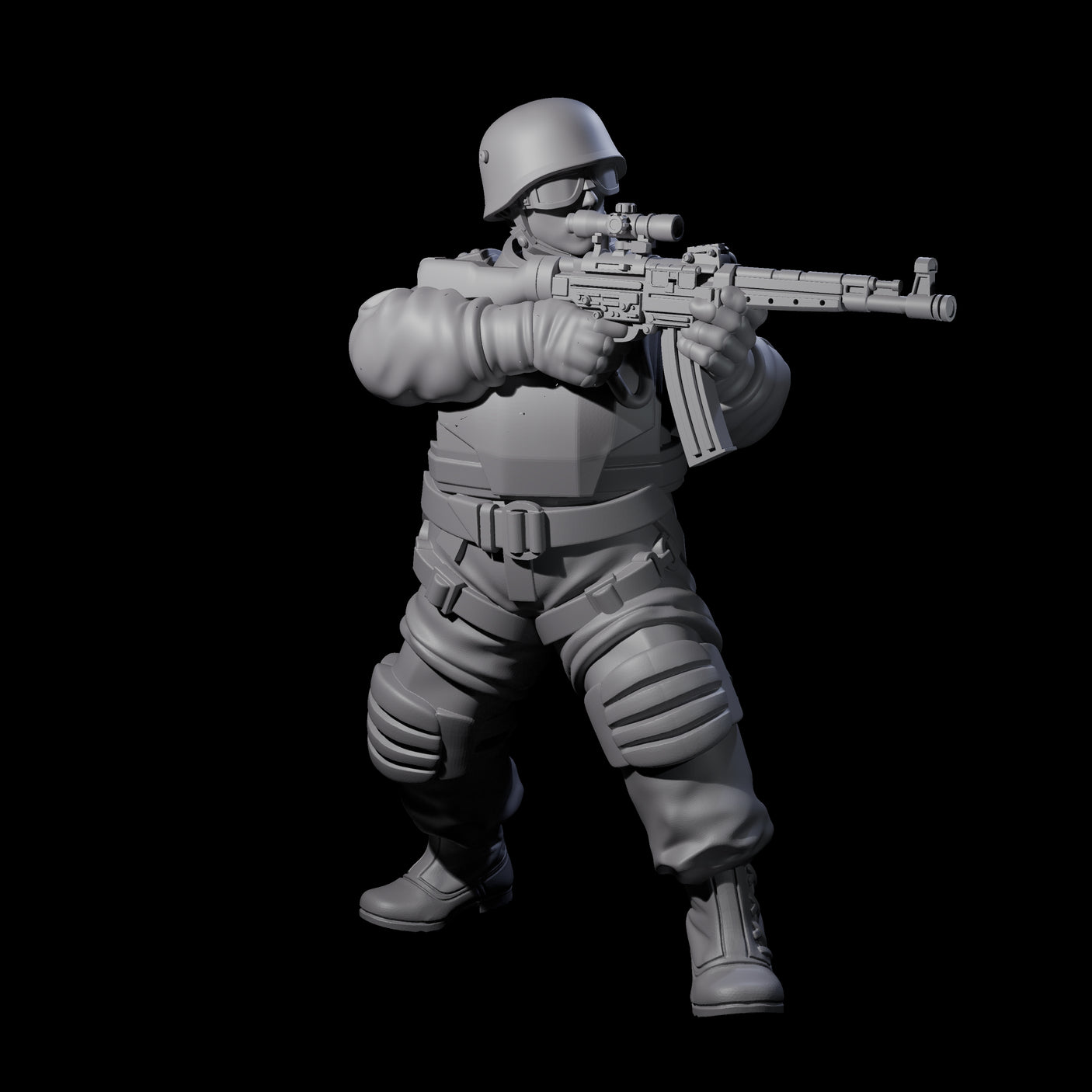 Weird War Tactical German Soldier H Miniature for Dungeons and Dragons, Pathfinder or other TTRPGs