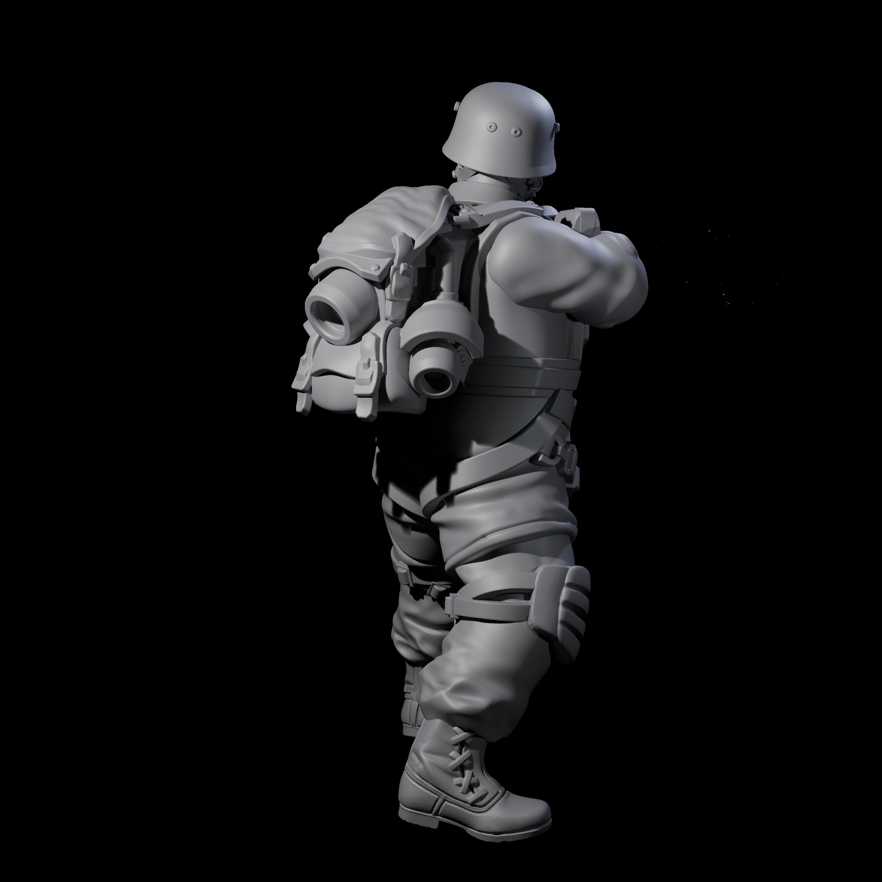 Weird War Tactical German Soldier H Miniature for Dungeons and Dragons, Pathfinder or other TTRPGs