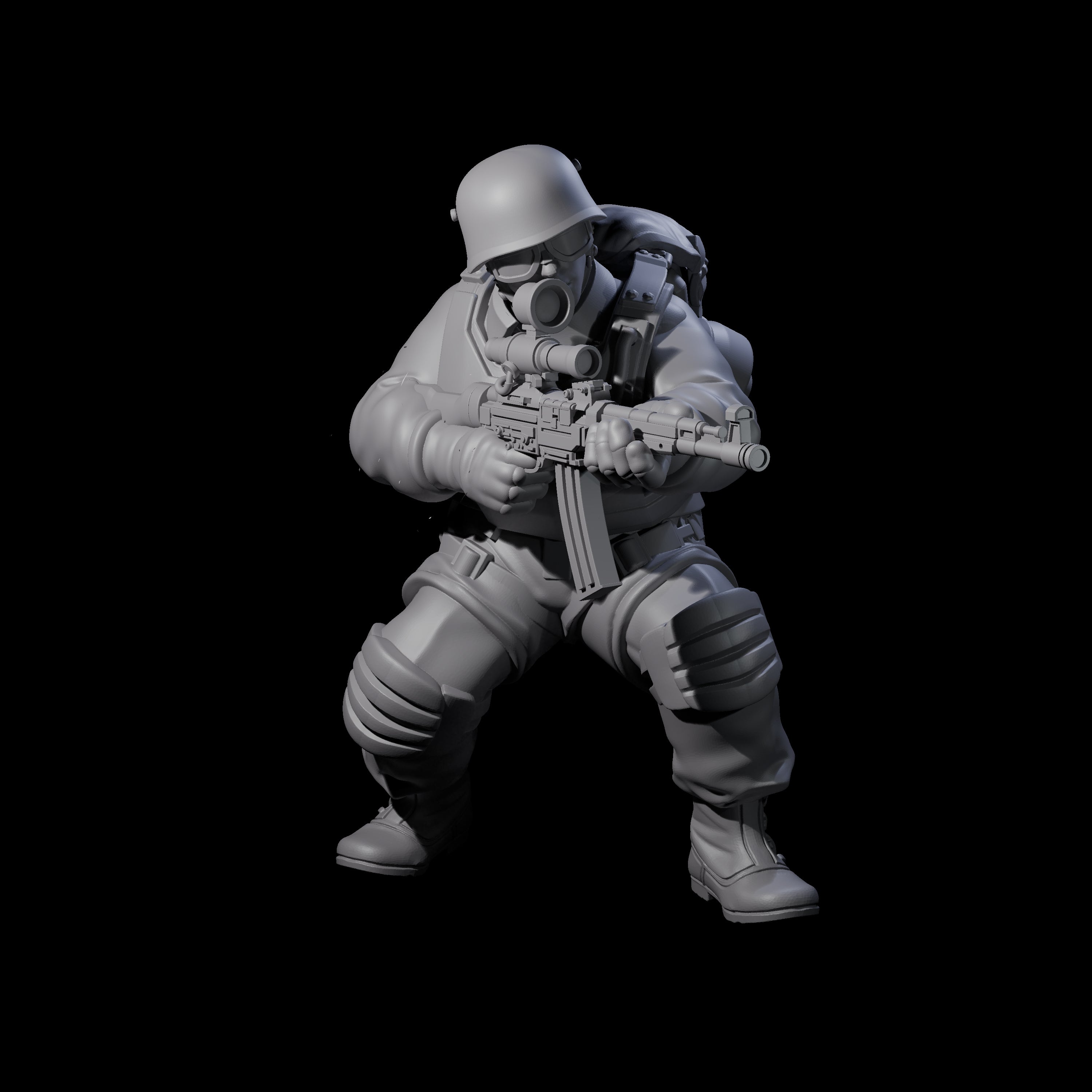 Weird War Tactical German Soldier I Miniature for Dungeons and Dragons, Pathfinder or other TTRPGs