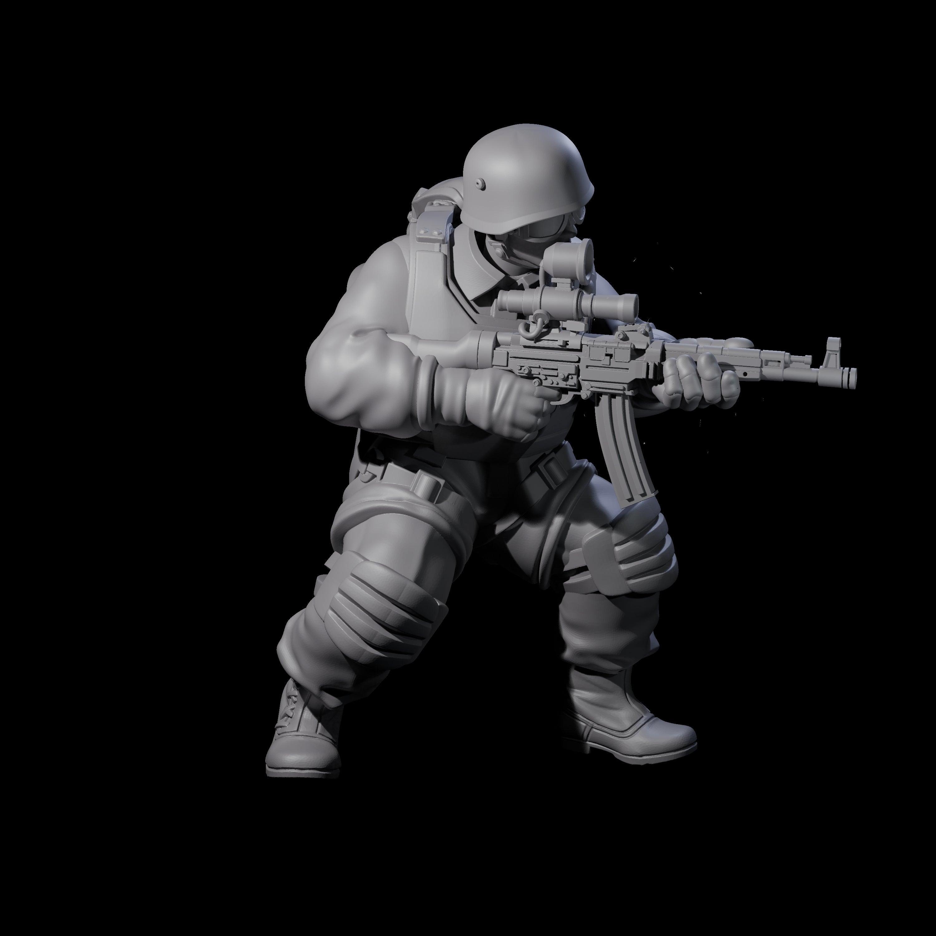 Weird War Tactical German Soldier I Miniature for Dungeons and Dragons, Pathfinder or other TTRPGs
