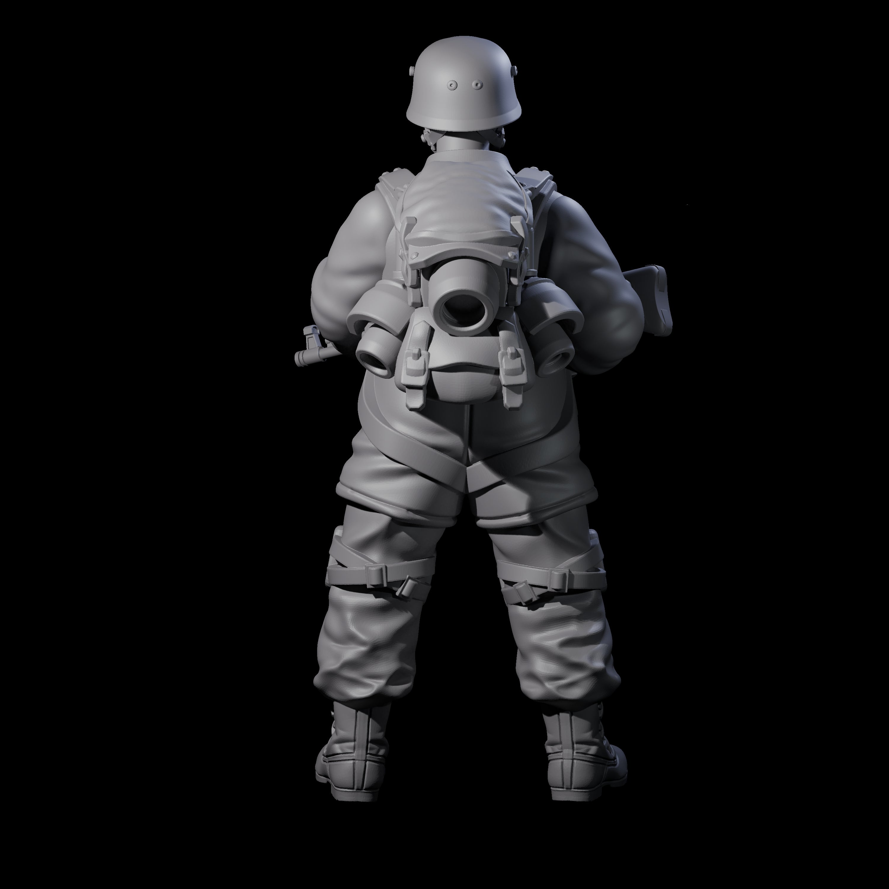 Weird War Tactical German Soldier J Miniature for Dungeons and Dragons, Pathfinder or other TTRPGs