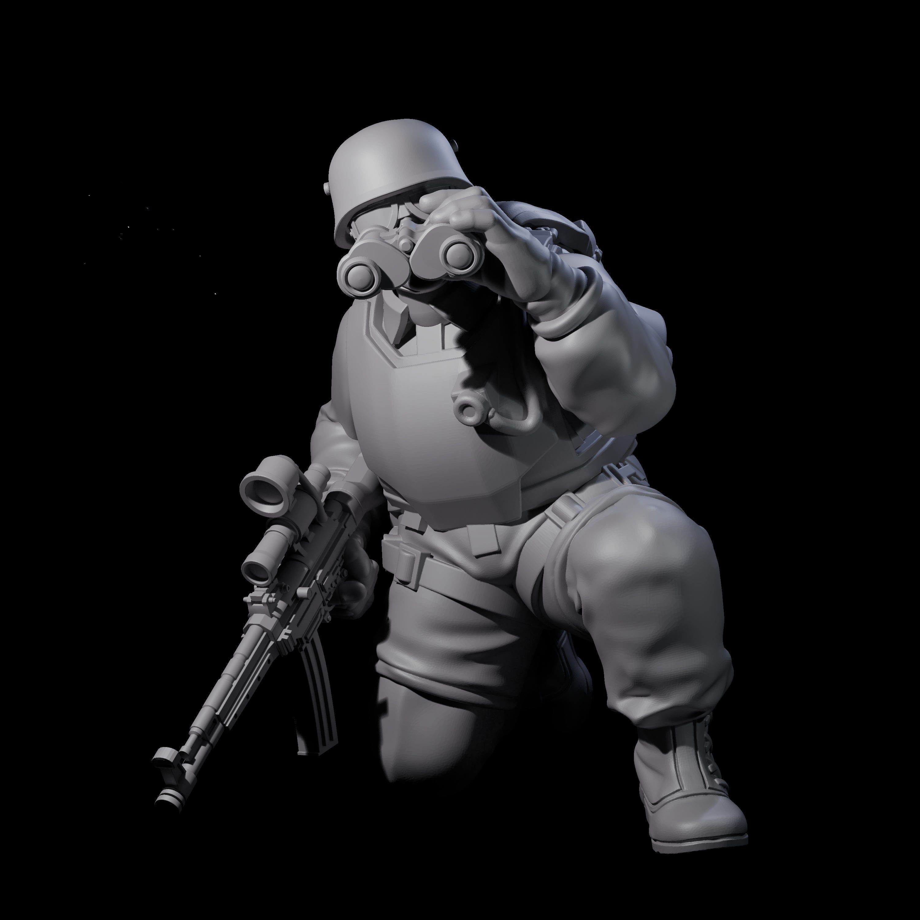 Weird War Tactical German Soldiers Miniature for Dungeons and Dragons, Pathfinder or other TTRPGs