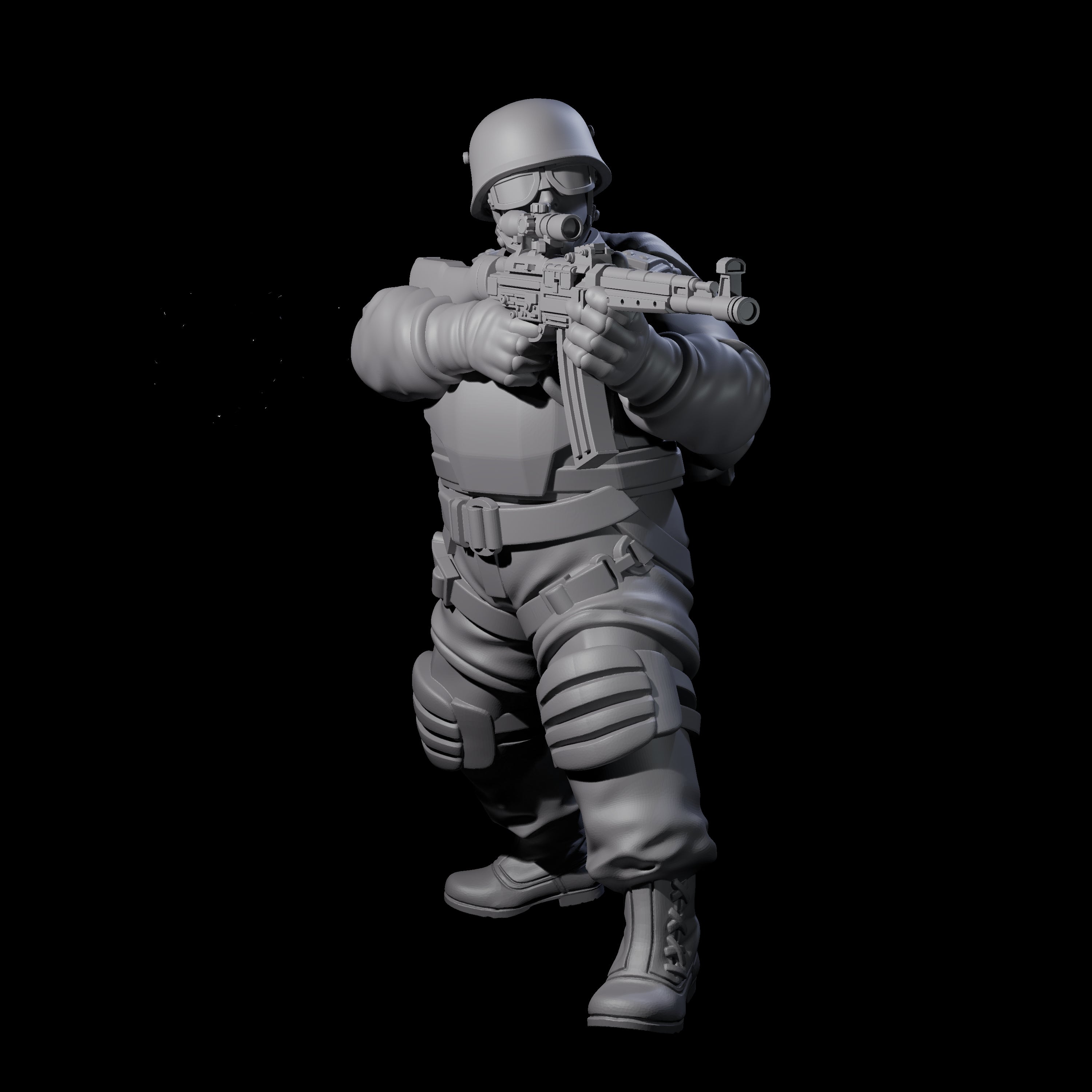 Weird War Tactical German Soldiers Miniature for Dungeons and Dragons, Pathfinder or other TTRPGs