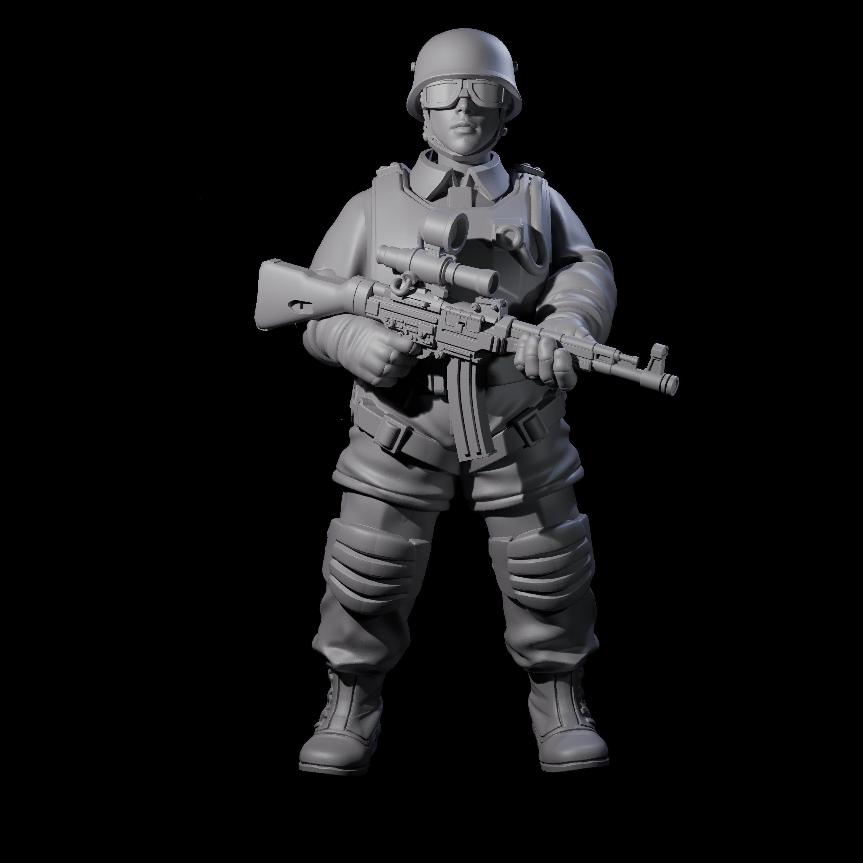 Weird War Tactical German Soldiers Miniature for Dungeons and Dragons, Pathfinder or other TTRPGs