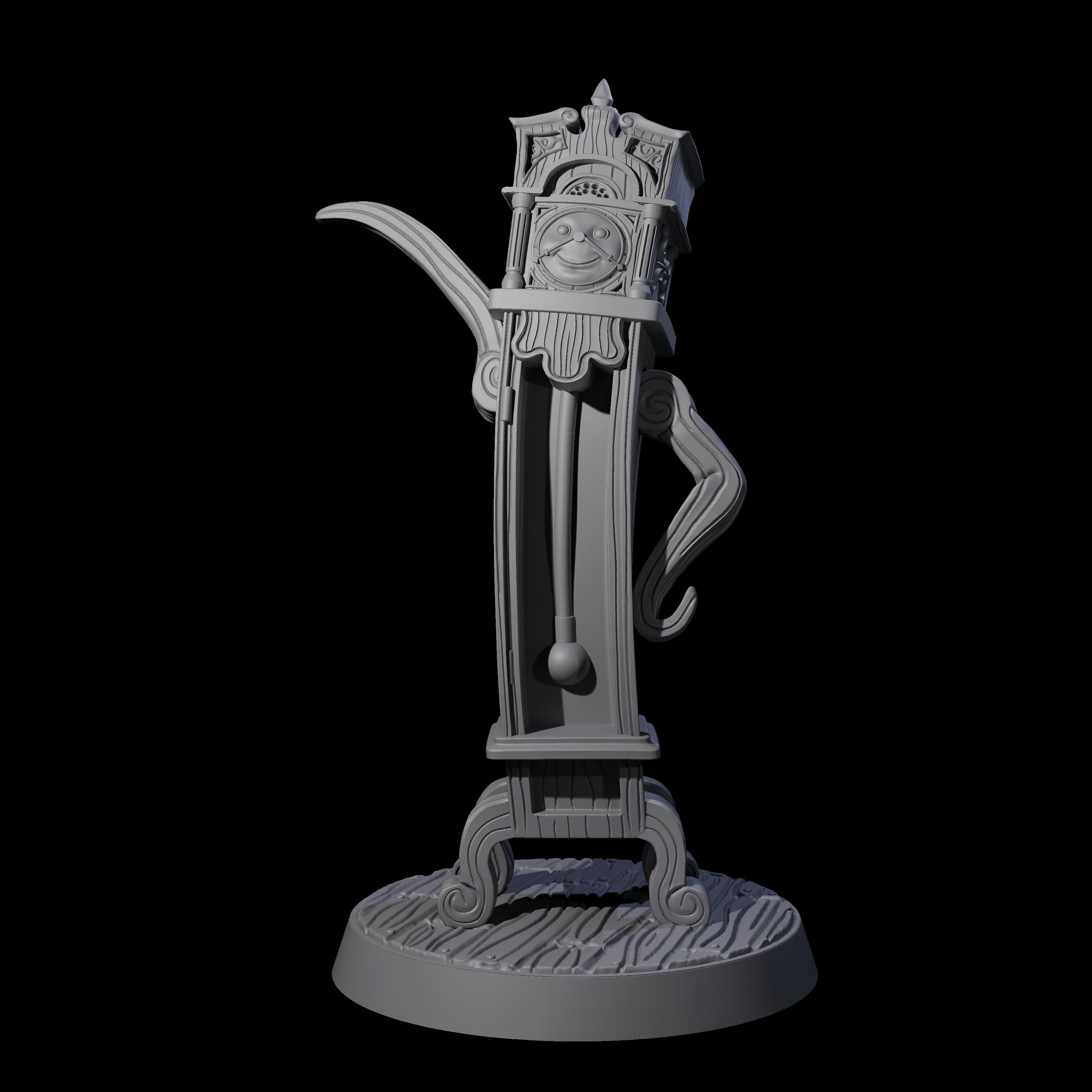 Welcoming Enchanted Grandfather Clock Miniature for Dungeons and Dragons, Pathfinder or other TTRPGs