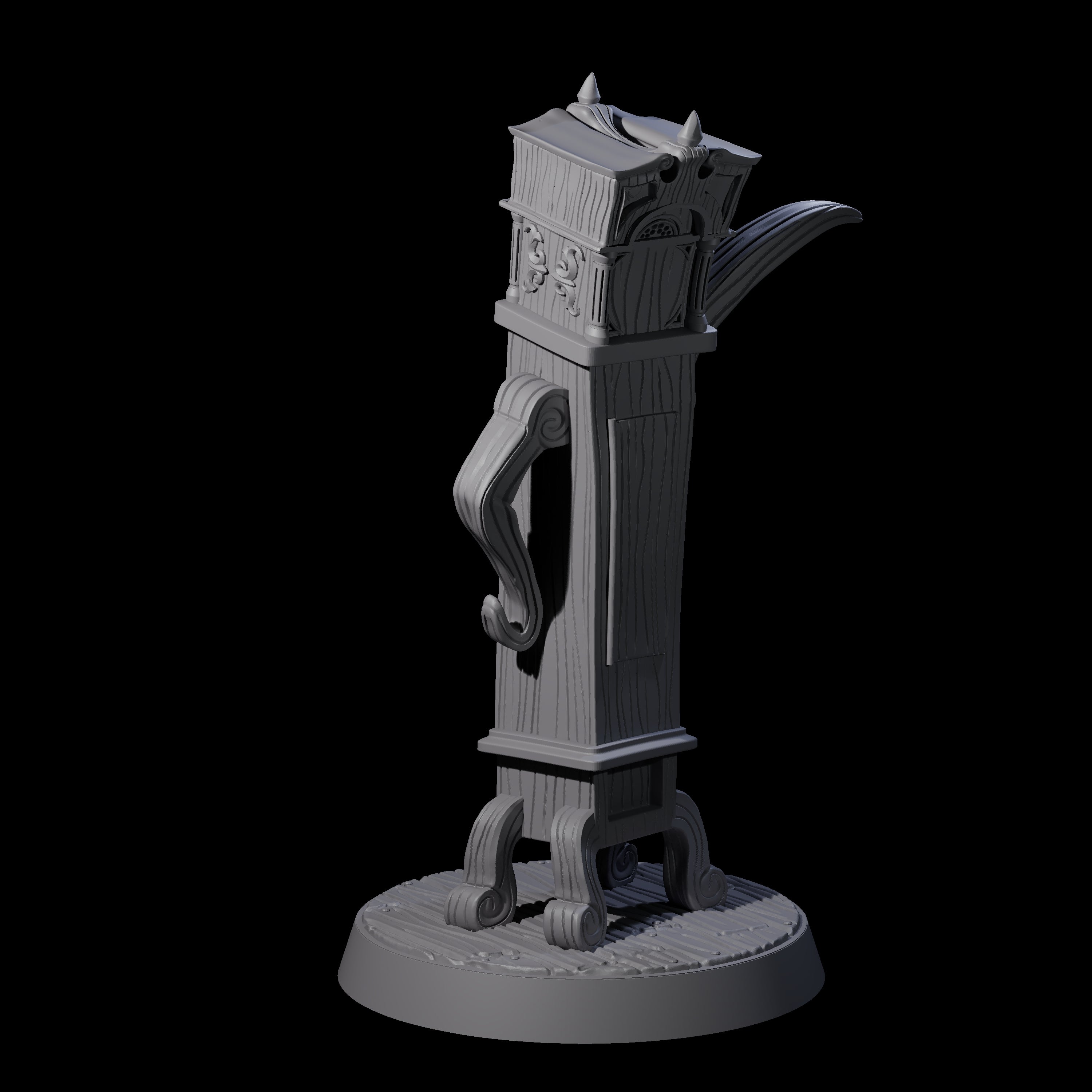 Welcoming Enchanted Grandfather Clock Miniature for Dungeons and Dragons, Pathfinder or other TTRPGs