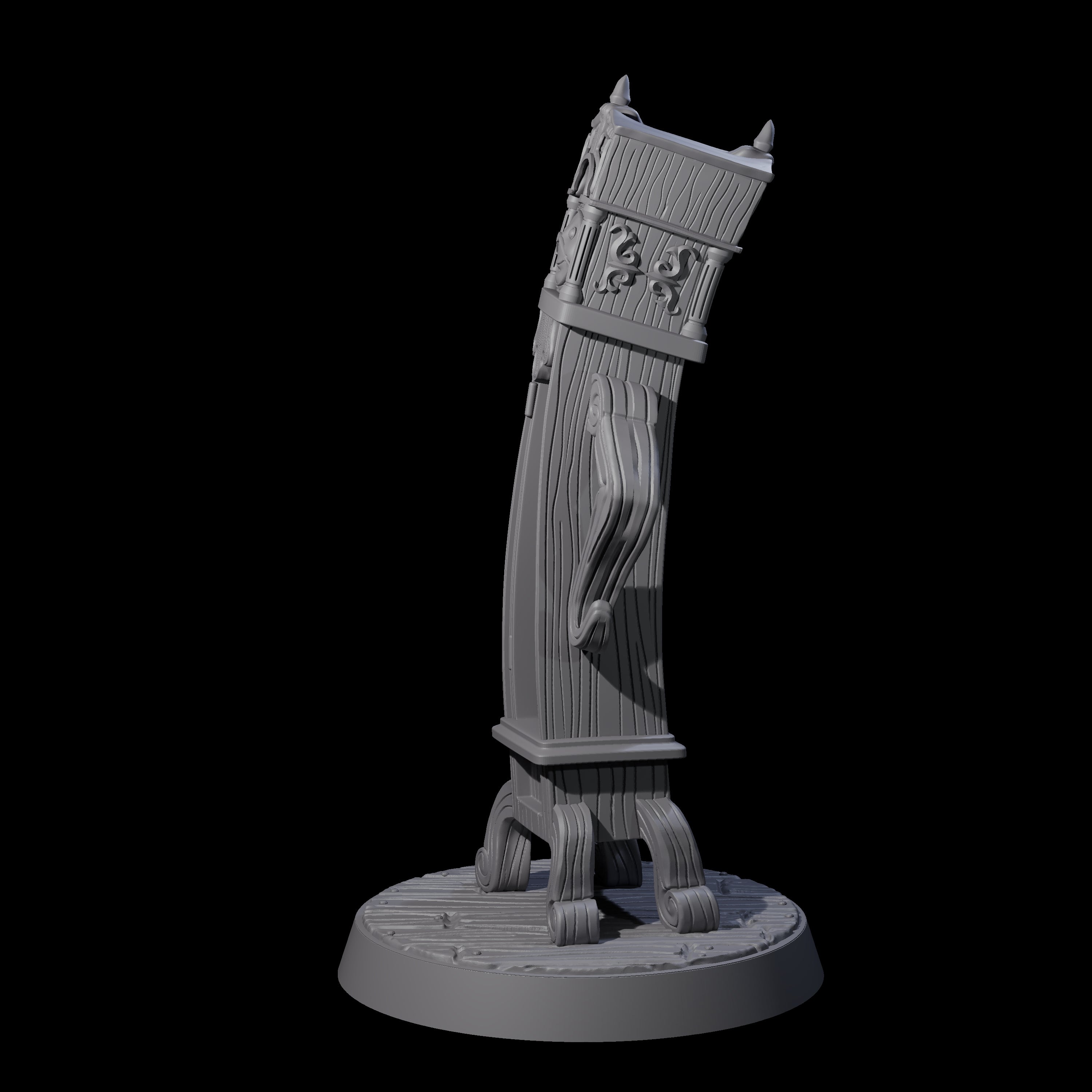 Welcoming Enchanted Grandfather Clock Miniature for Dungeons and Dragons, Pathfinder or other TTRPGs