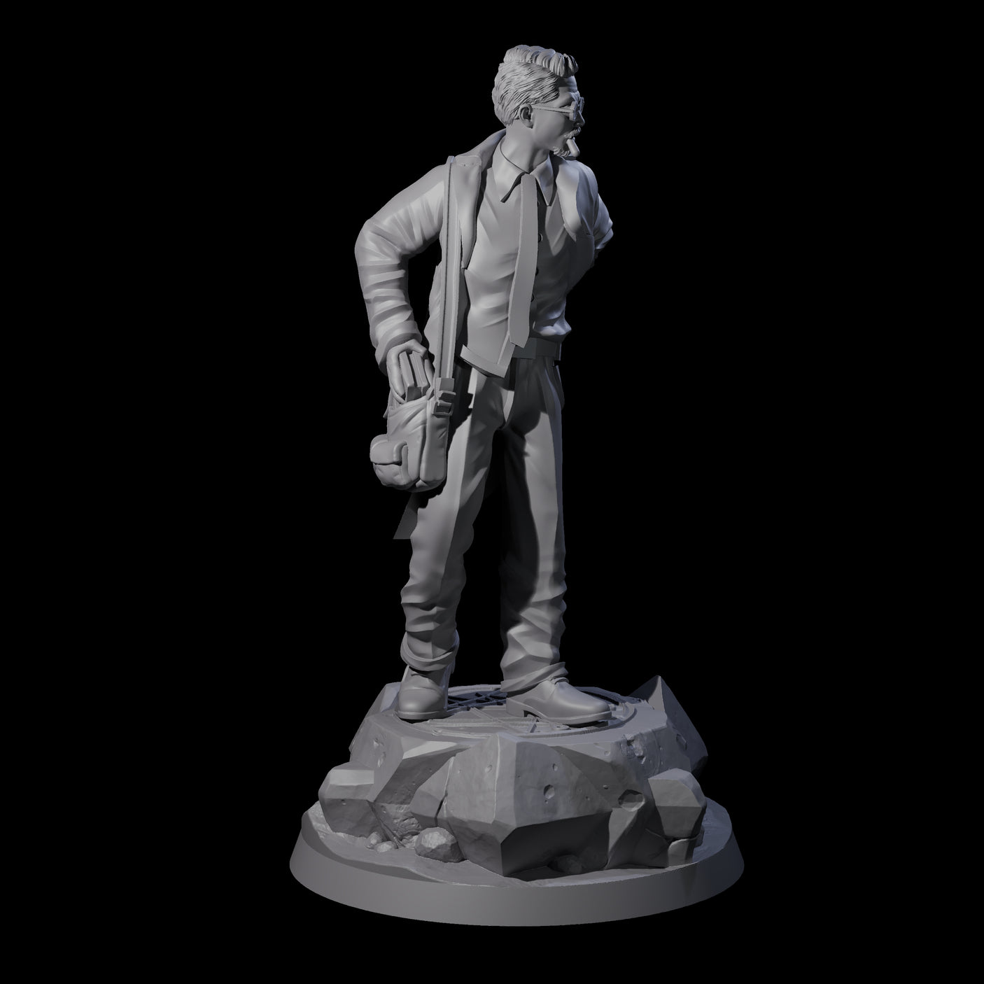 Well Packed Human Investigator Miniature for Dungeons and Dragons, Pathfinder or other TTRPGs