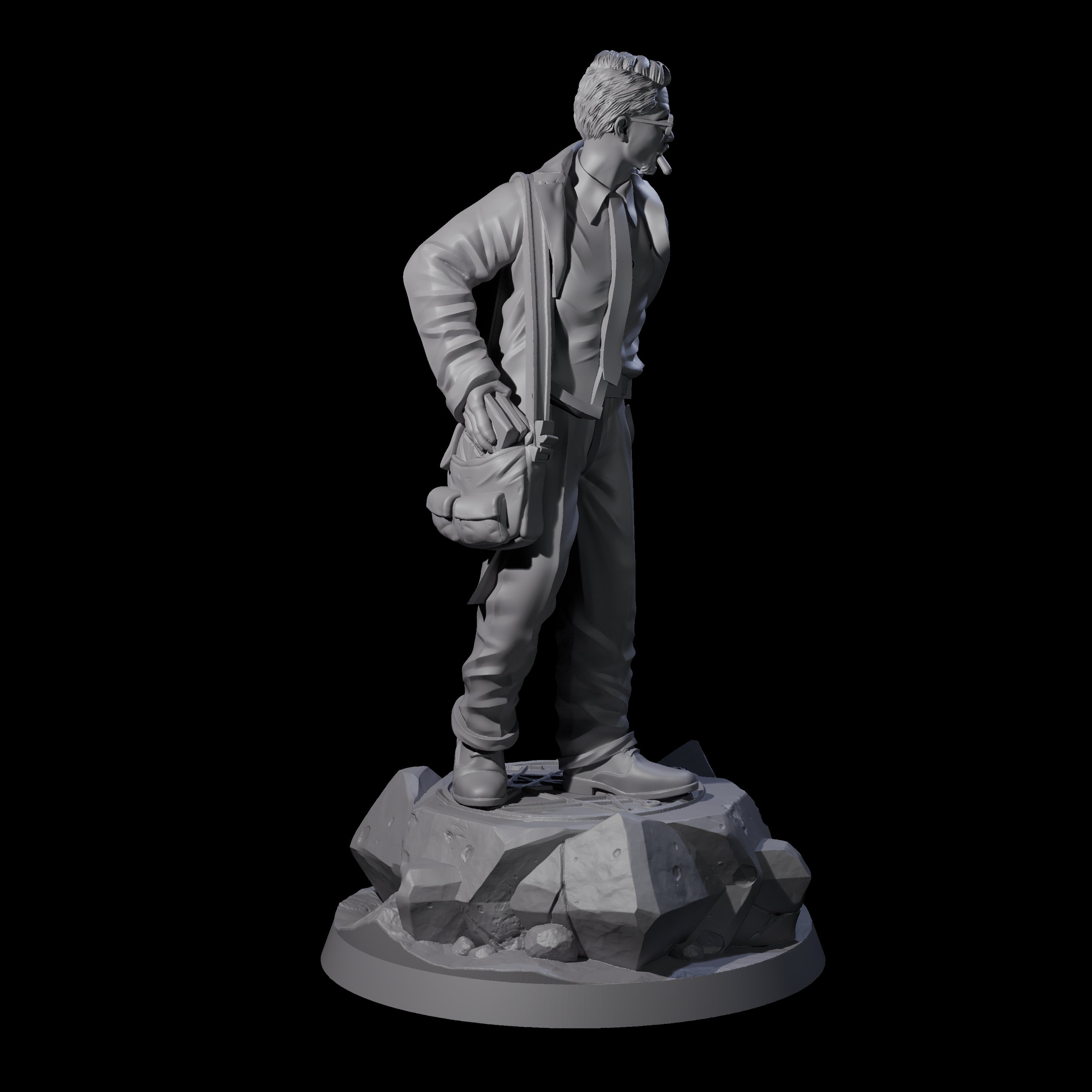 Well Packed Human Investigator Miniature for Dungeons and Dragons, Pathfinder or other TTRPGs