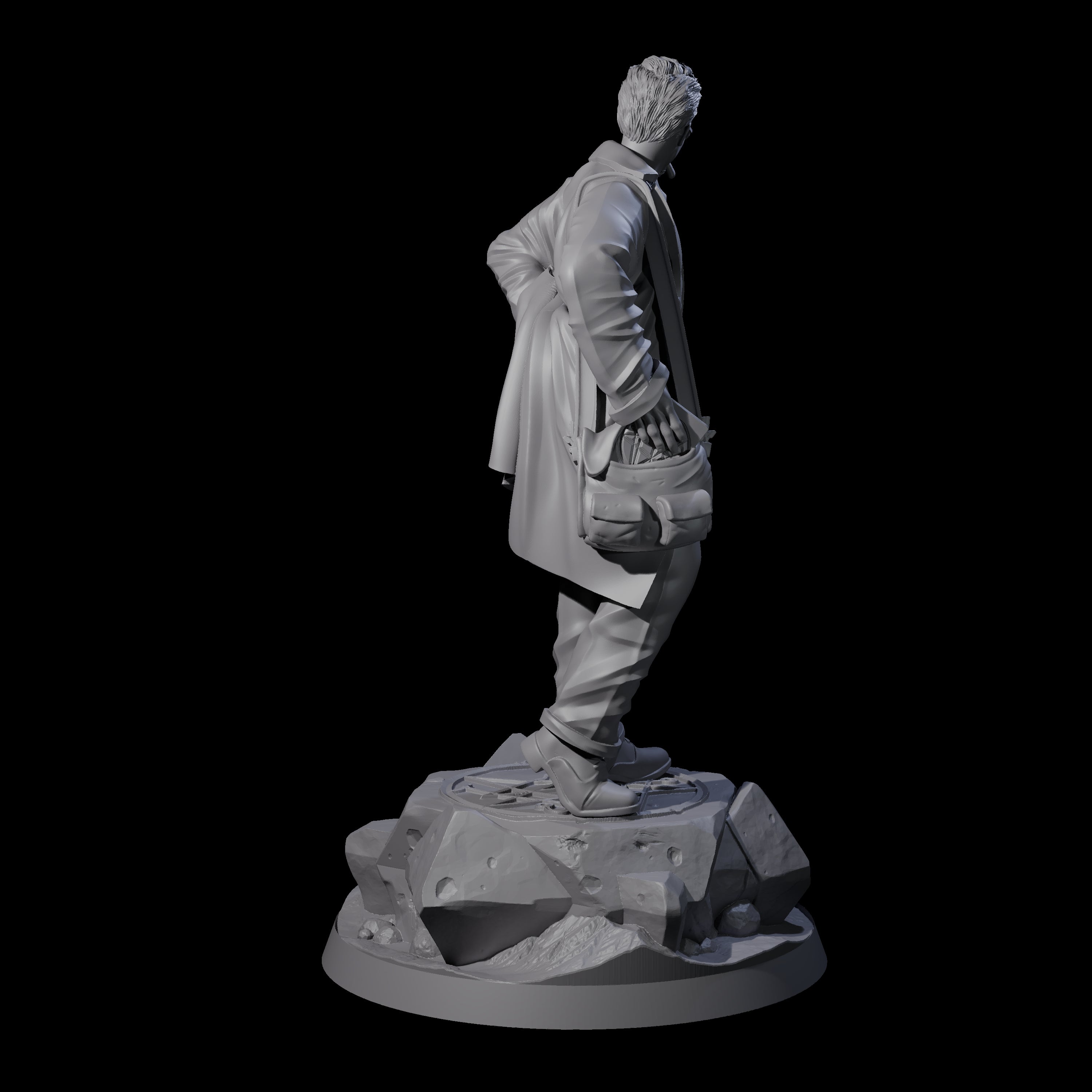 Well Packed Human Investigator Miniature for Dungeons and Dragons, Pathfinder or other TTRPGs