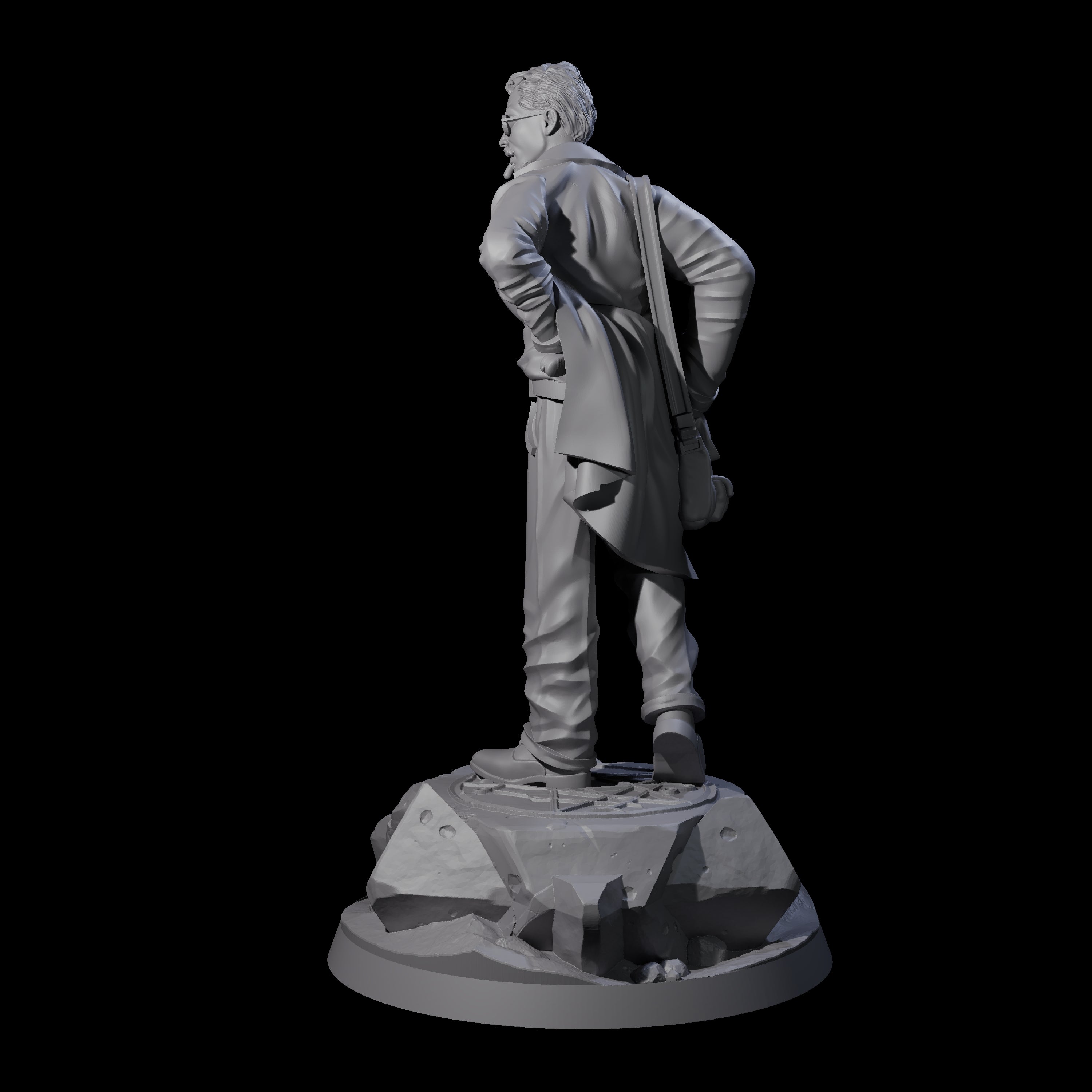 Well Packed Human Investigator Miniature for Dungeons and Dragons, Pathfinder or other TTRPGs