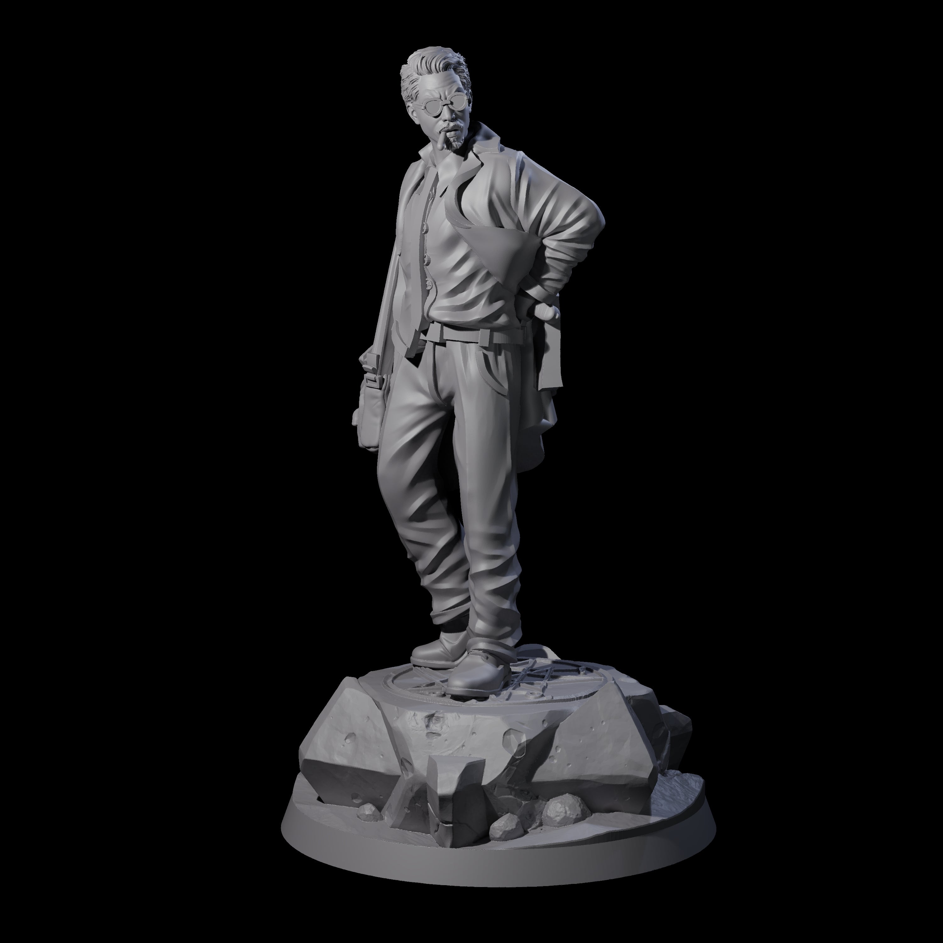 Well Packed Human Investigator Miniature for Dungeons and Dragons, Pathfinder or other TTRPGs