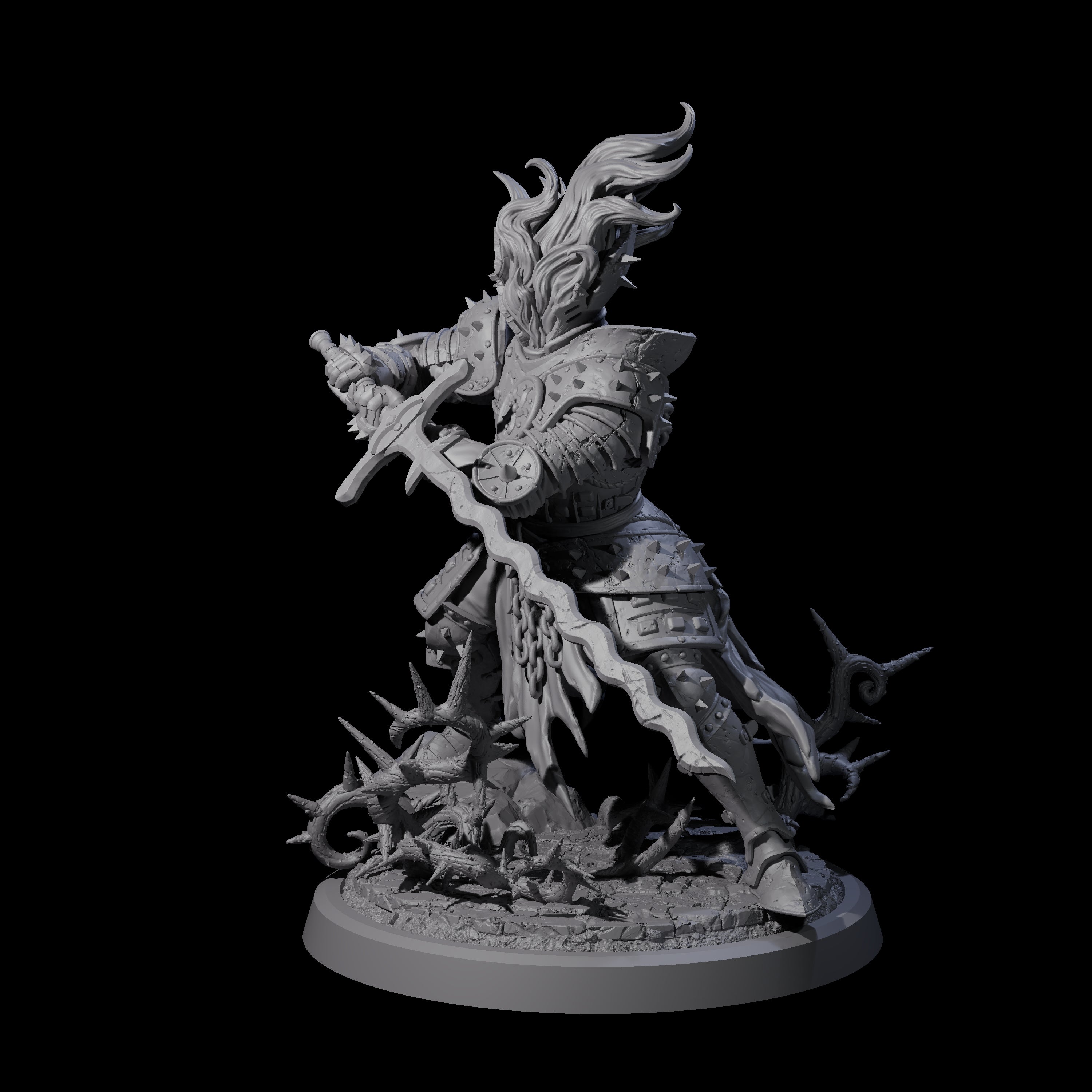 Well Trained Fire Elemental Myrmidon A Miniature for Dungeons and Dragons, Pathfinder or other TTRPGs