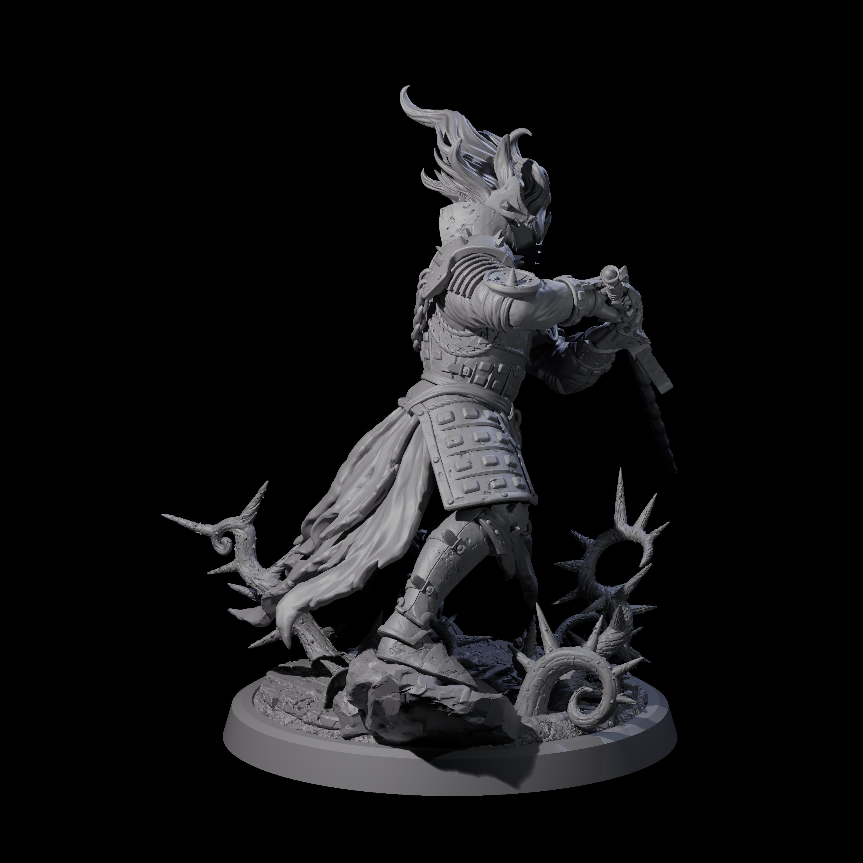 Well Trained Fire Elemental Myrmidon A Miniature for Dungeons and Dragons, Pathfinder or other TTRPGs