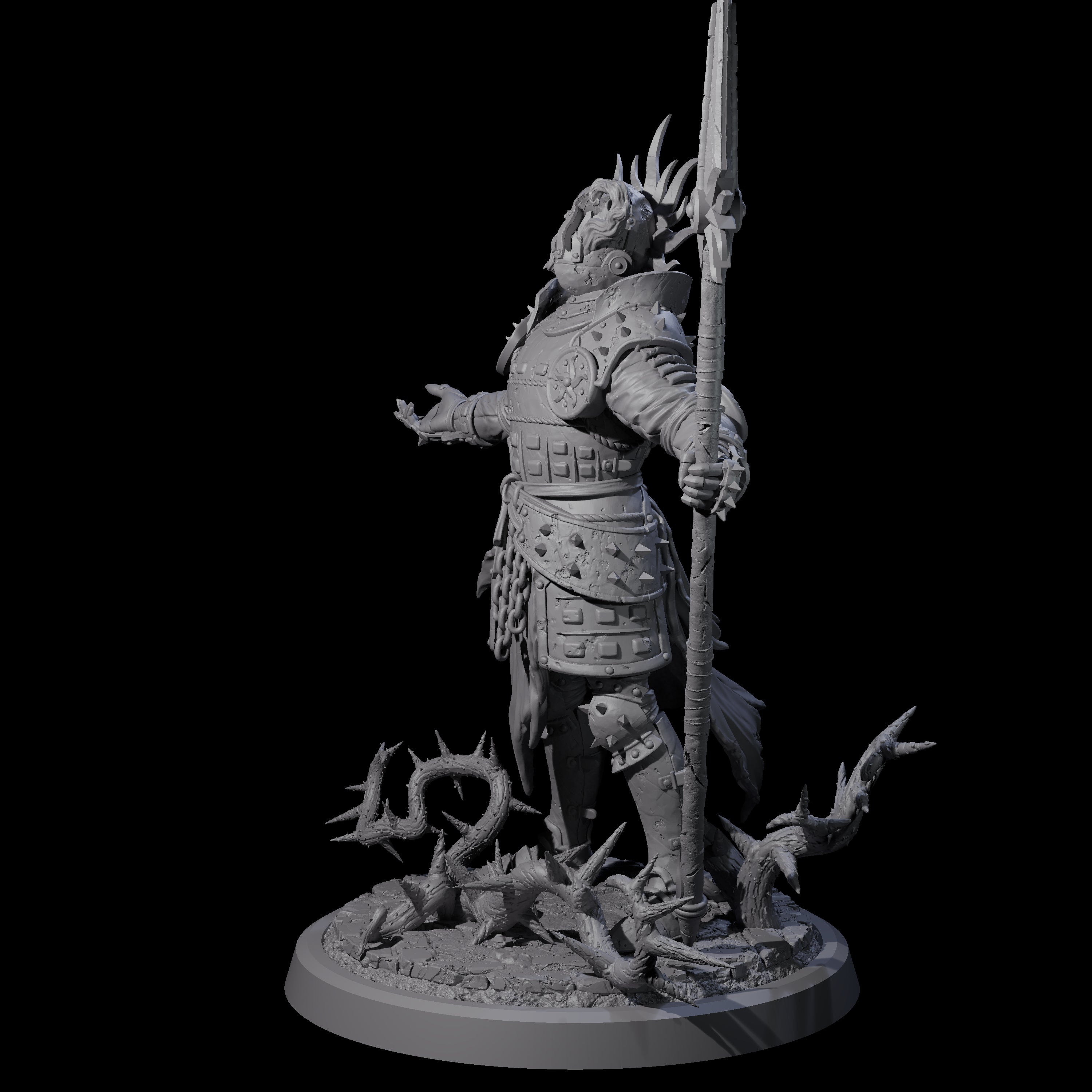 Well Trained Fire Elemental Myrmidon B Miniature for Dungeons and Dragons, Pathfinder or other TTRPGs