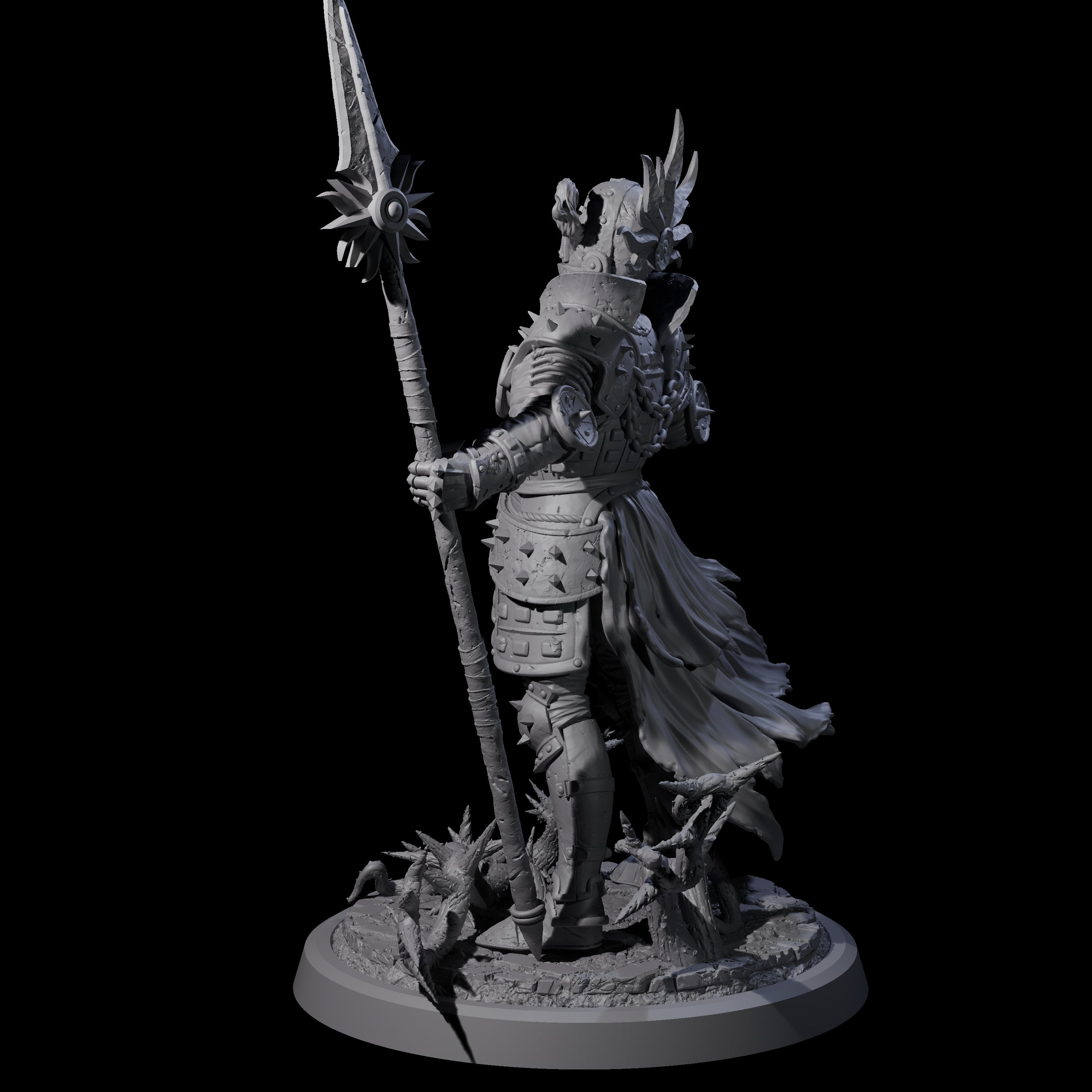 Well Trained Fire Elemental Myrmidon B Miniature for Dungeons and Dragons, Pathfinder or other TTRPGs